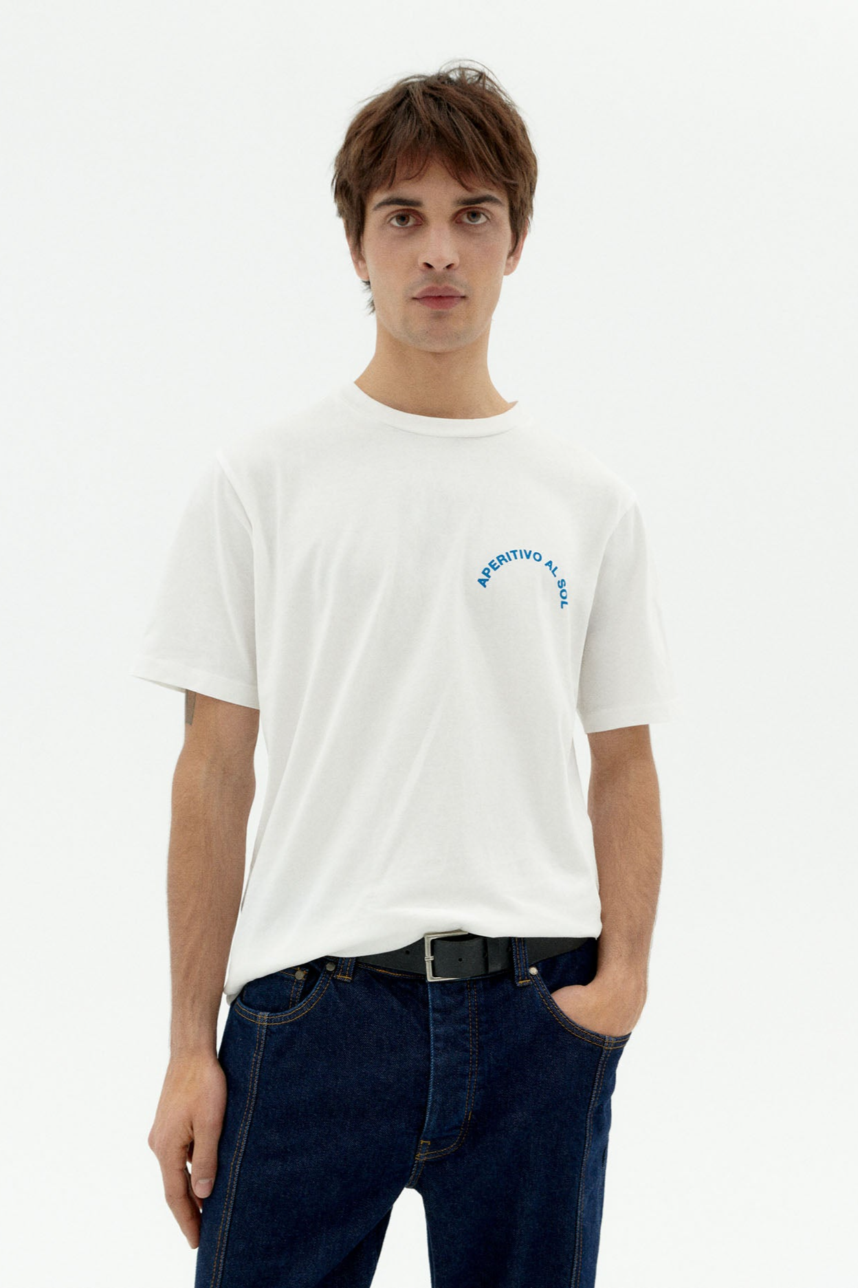 Thinking mu Herren vegan T-Shirt Zach Appetizer WeiÃŸ