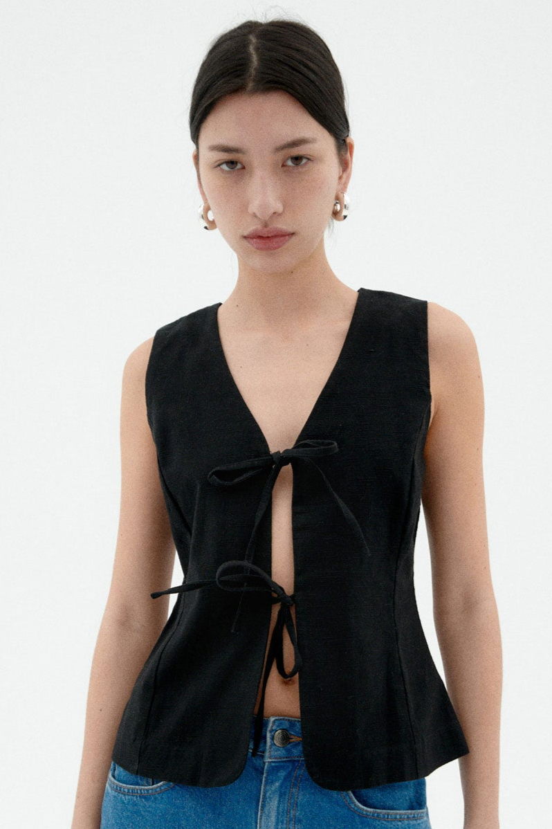 Thinking mu Damen vegan Oberteil Elise Black