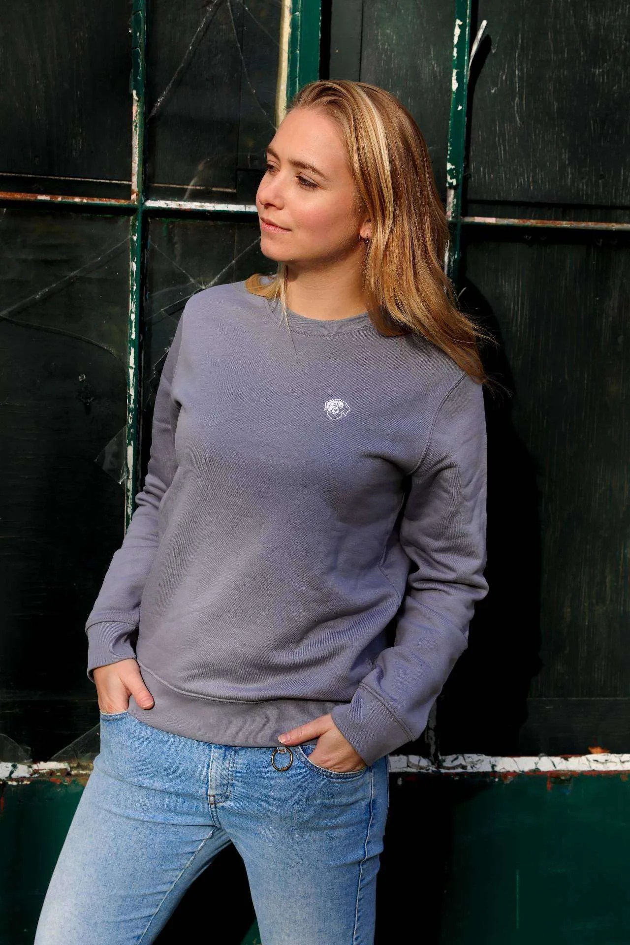 Image of IT'S PAWSOME mannen vegan Trui Rex Grey