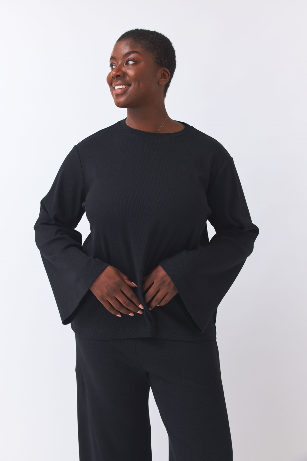 BaÃ¬ge the Label Damen vegan Sweatshirt Oversized Biani Schwarz
