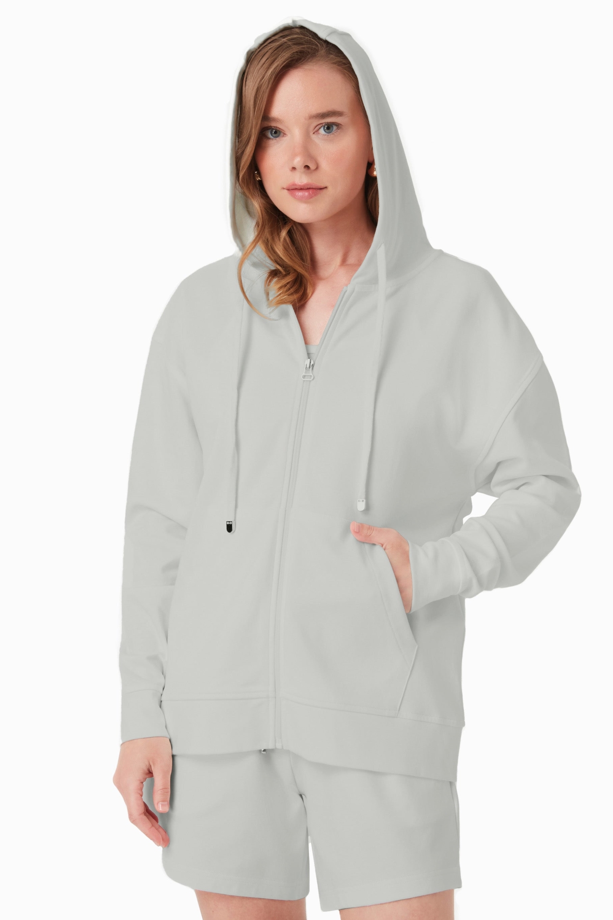 ORGANICATION Damen vegan Jacke Sweat GrÃ¼n Moos
