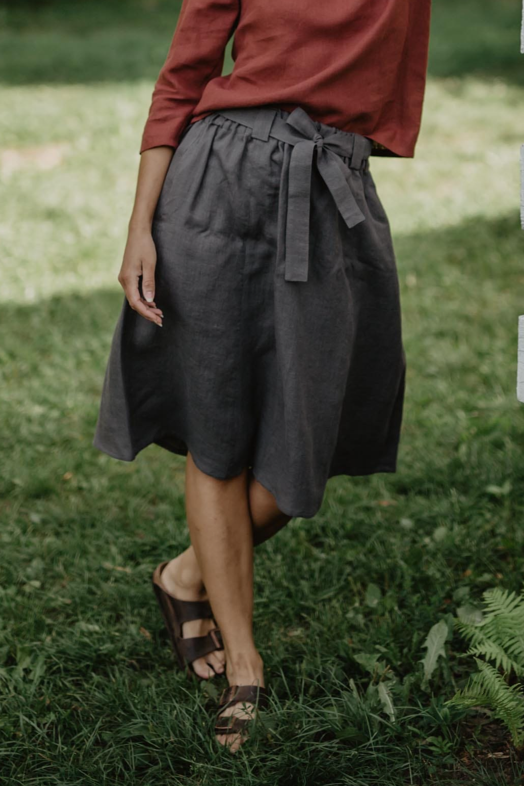 99967 - Damen vegan Rock Mid Length Bergen Charcoal