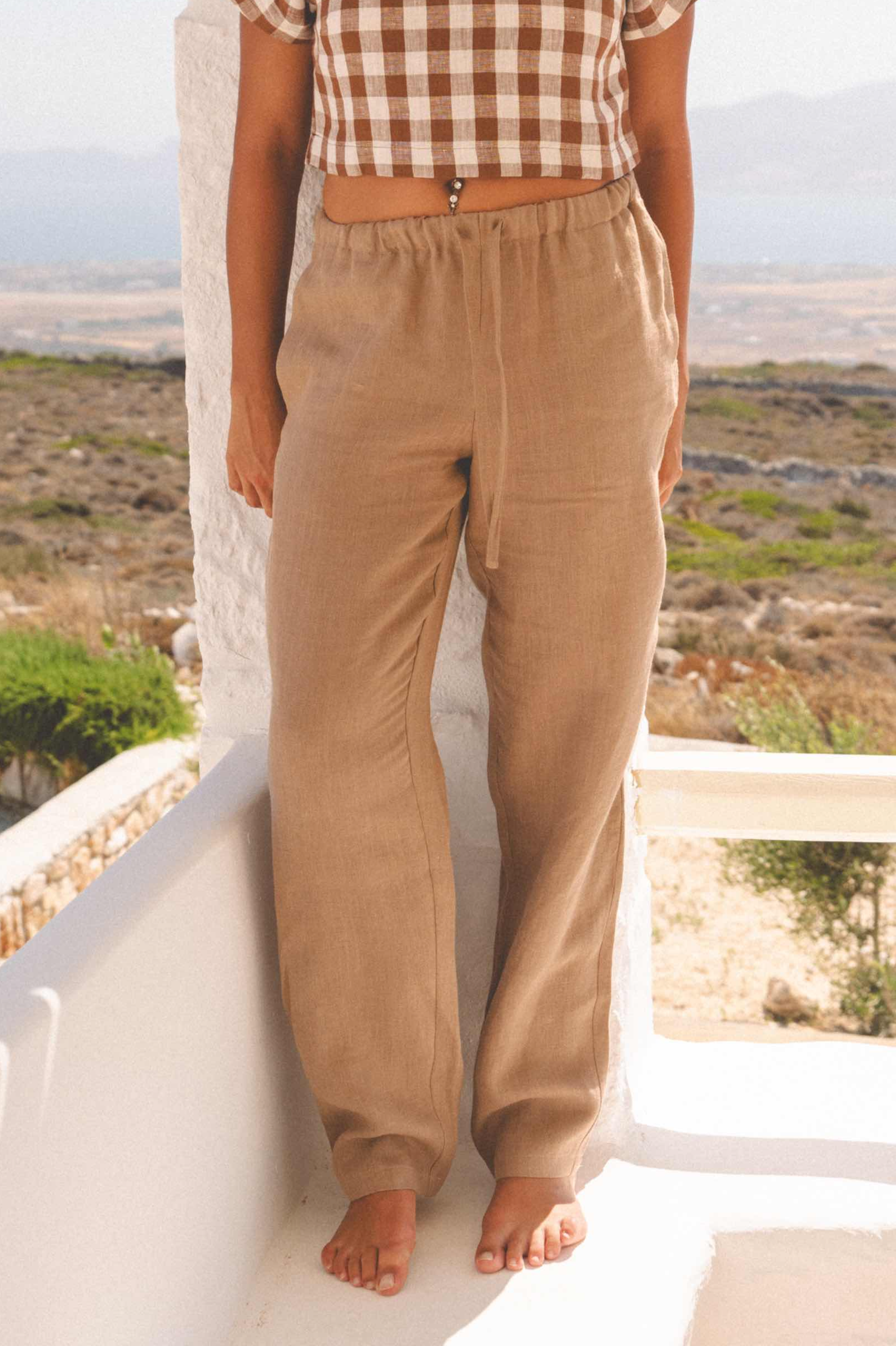 99981 - Damen vegan Hose Malmo Rosy Brown