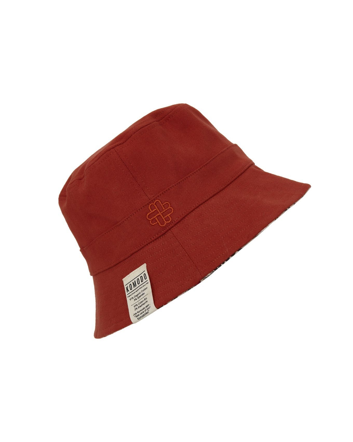 KOMODO Fischerhut Reversibel Unisex Bali Rot