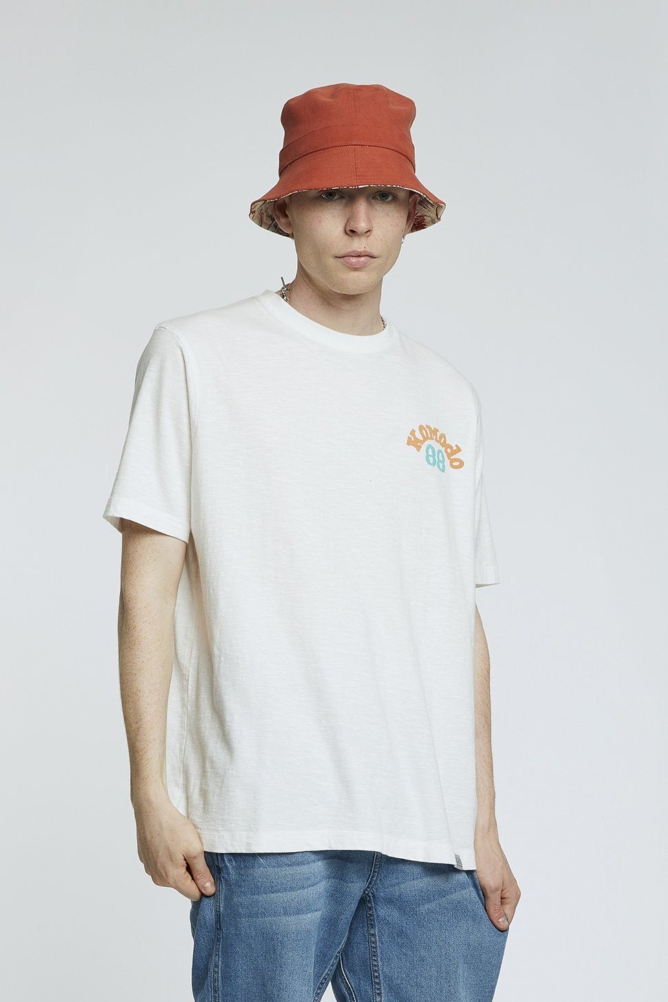 KOMODO Fischerhut Reversibel Unisex Bali Rot