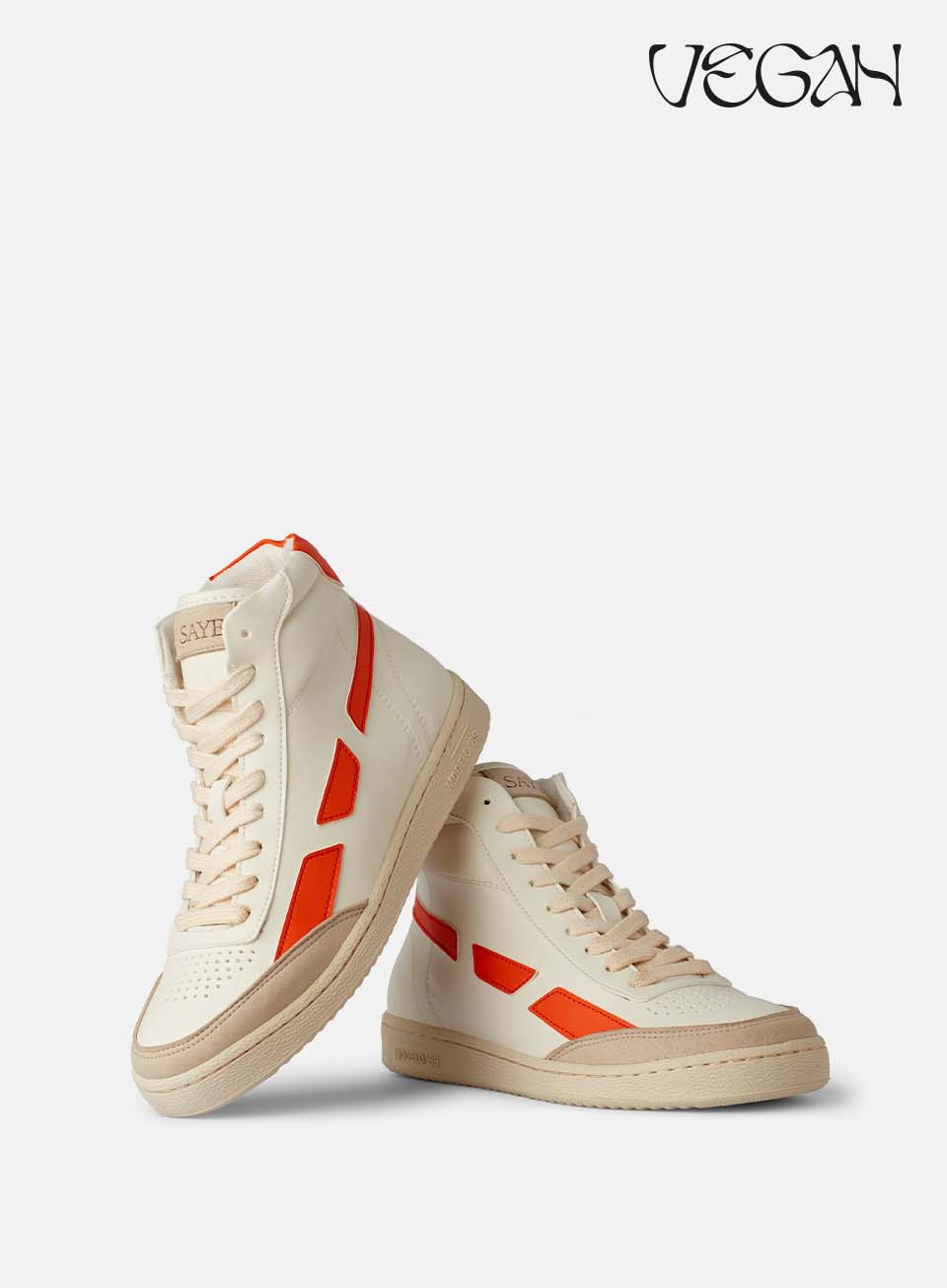 SAYE men vegan Sneaker Modelo '89 Hi Orange