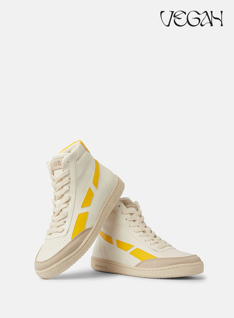 SAYE men vegan Sneaker Modelo '89 Hi Yellow