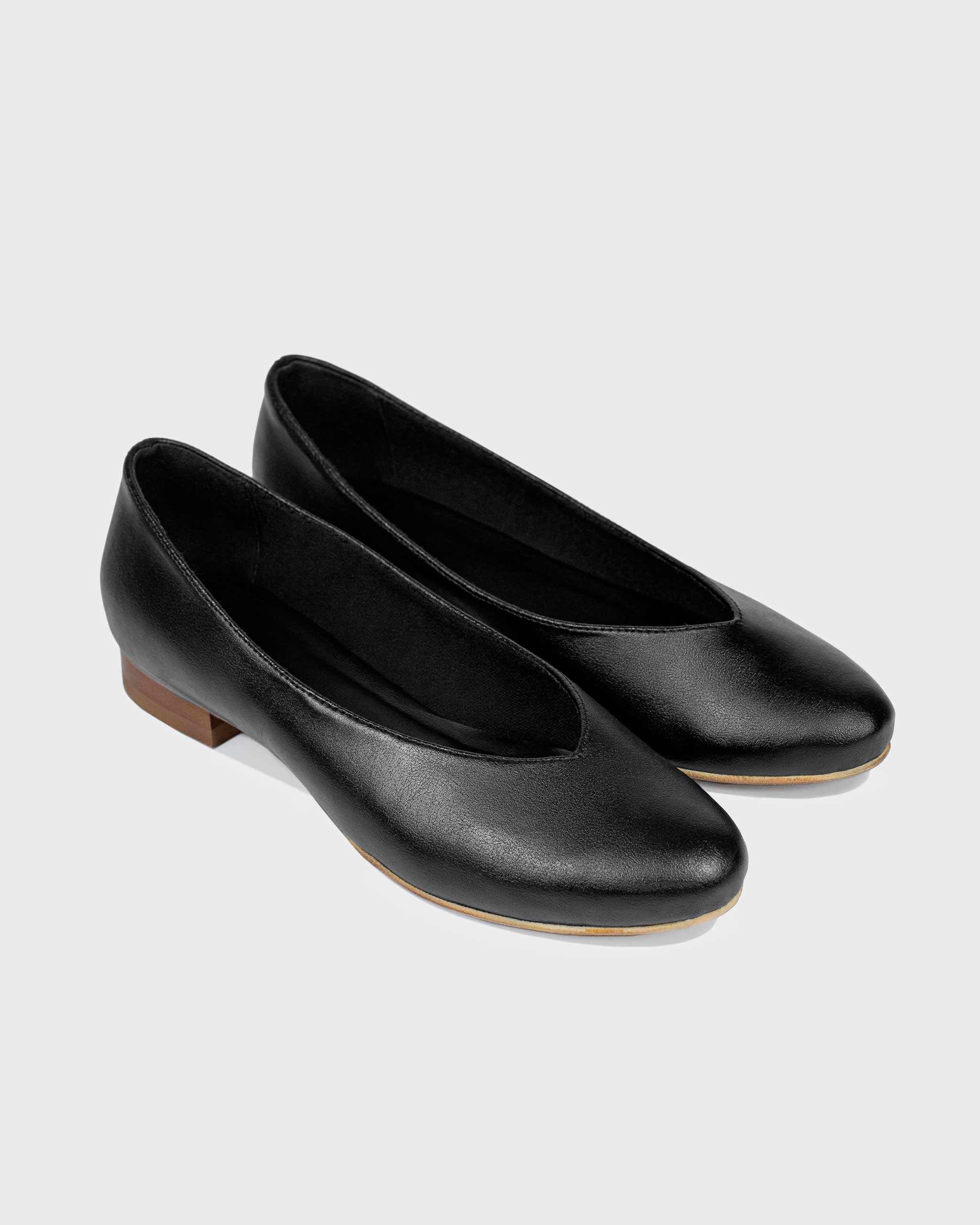 BOHEMA womens vegan Ballerinas Pina Black