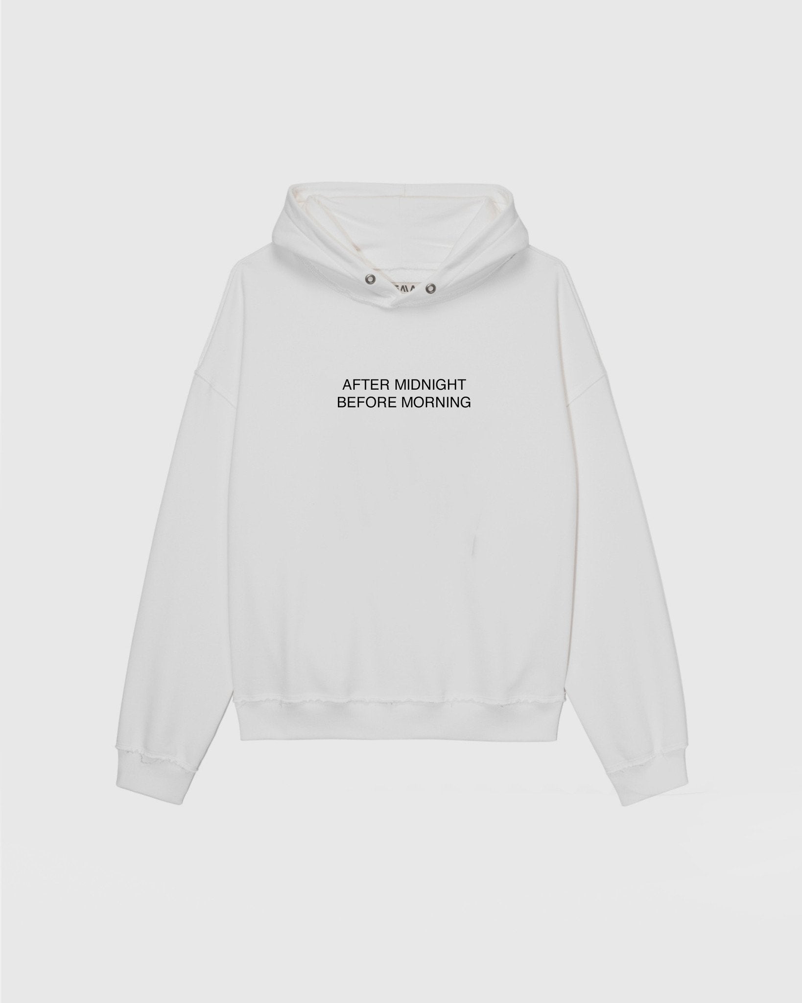 BOHEMA womens vegan Hoodie All Day All Night White