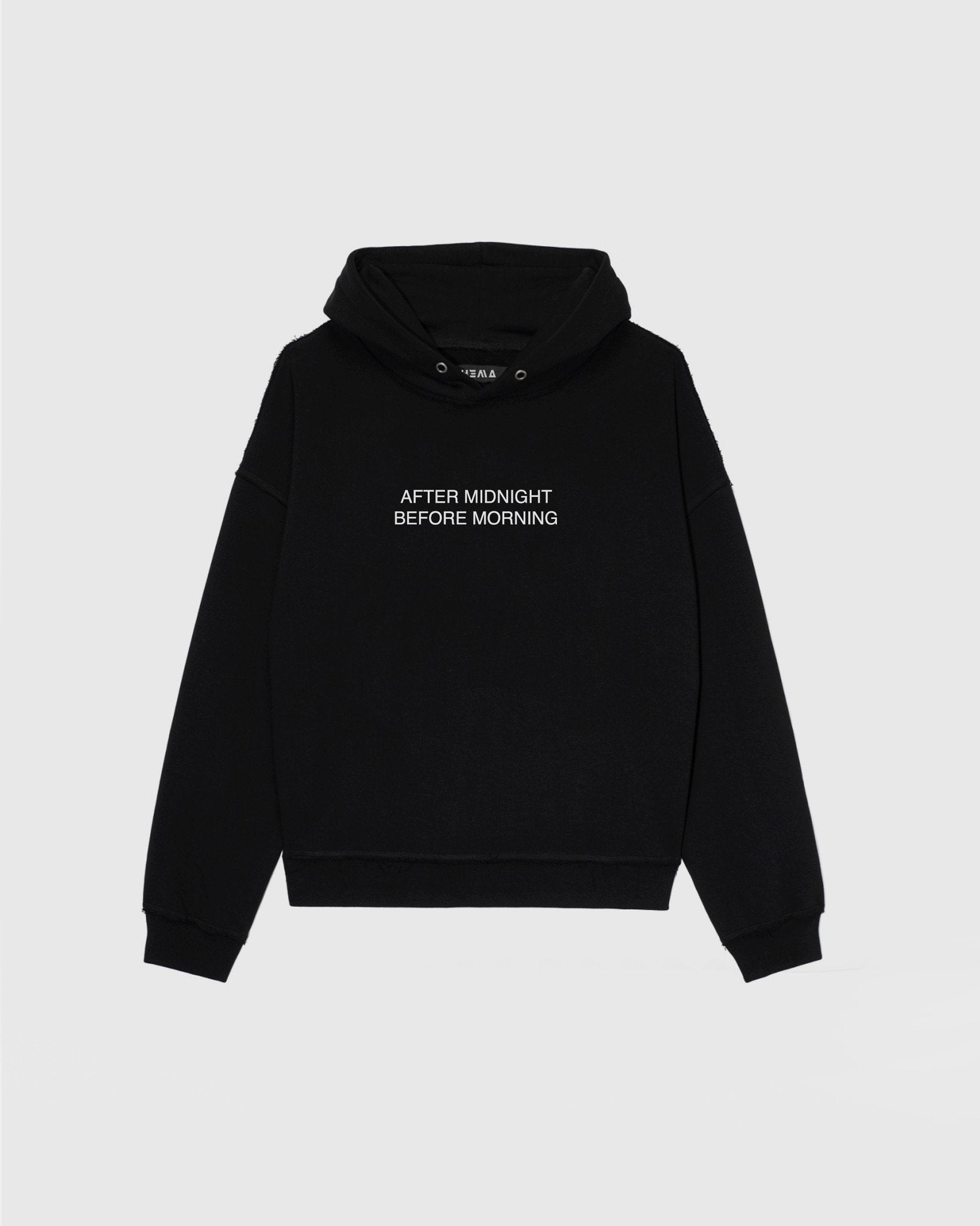 BOHEMA womens vegan Hoodie All Day All Night Black