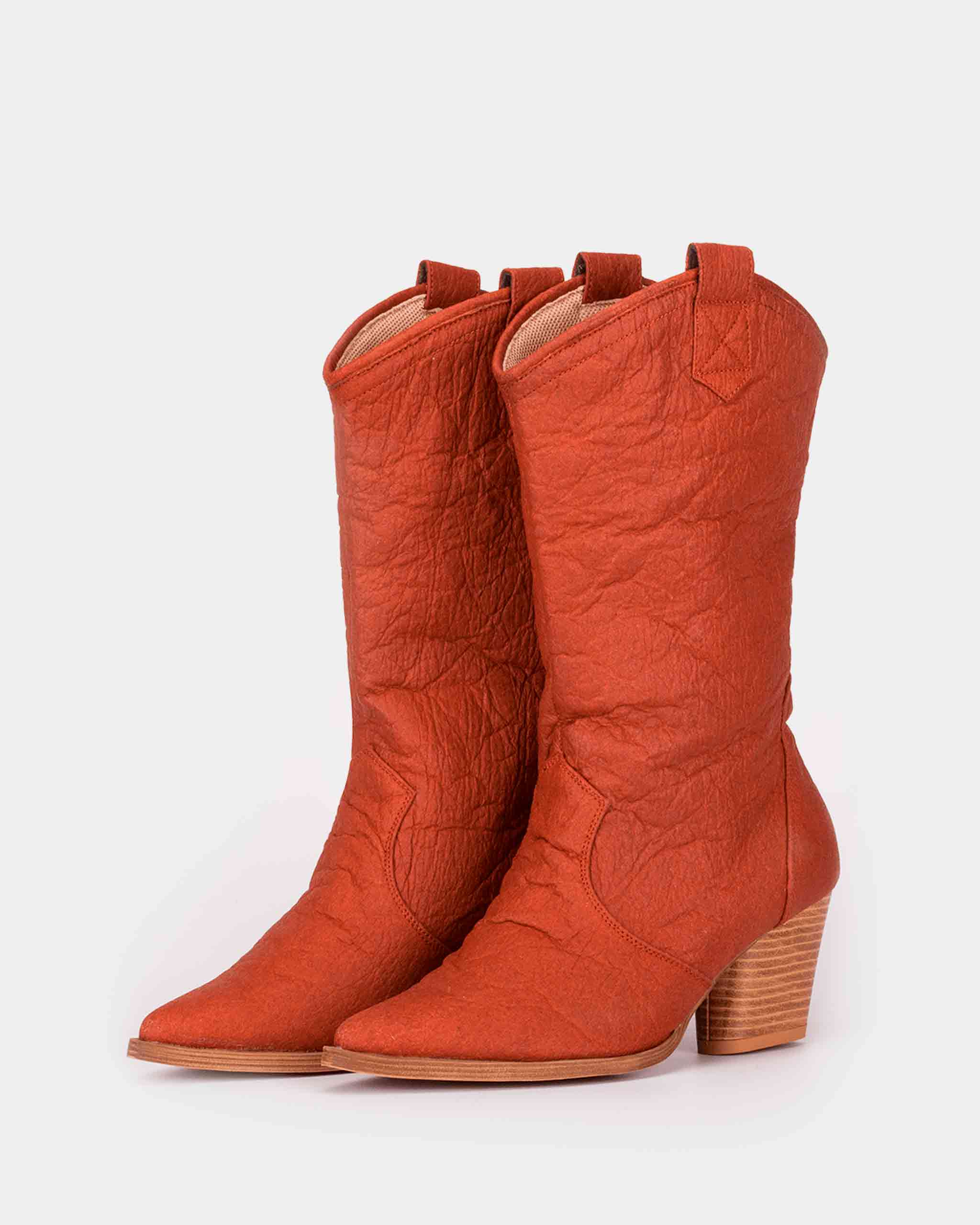 BOHEMA womens vegan Boots Pina Red