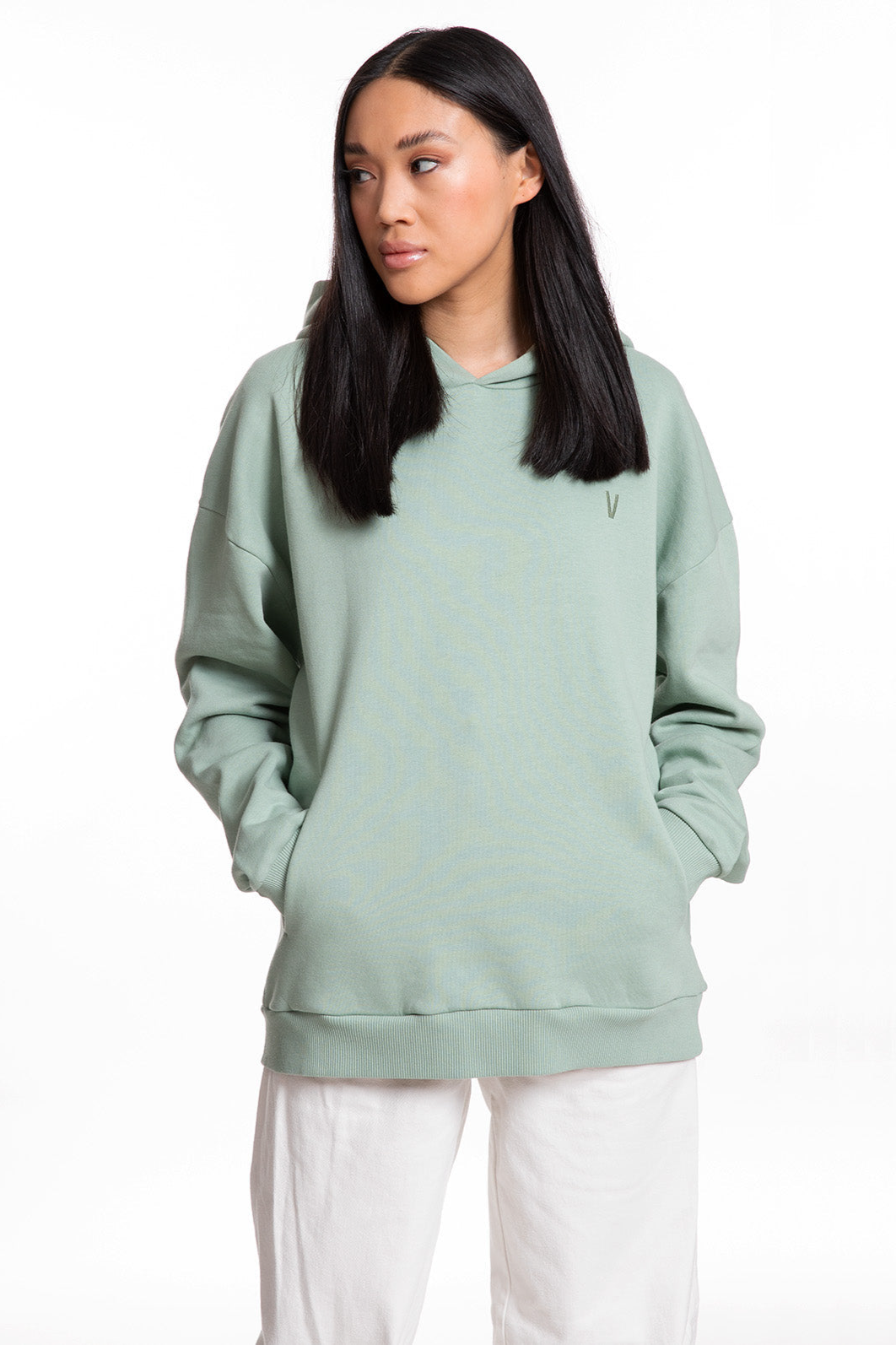 VATTER men vegan Hoodie Mellow Mika Iceberg Green