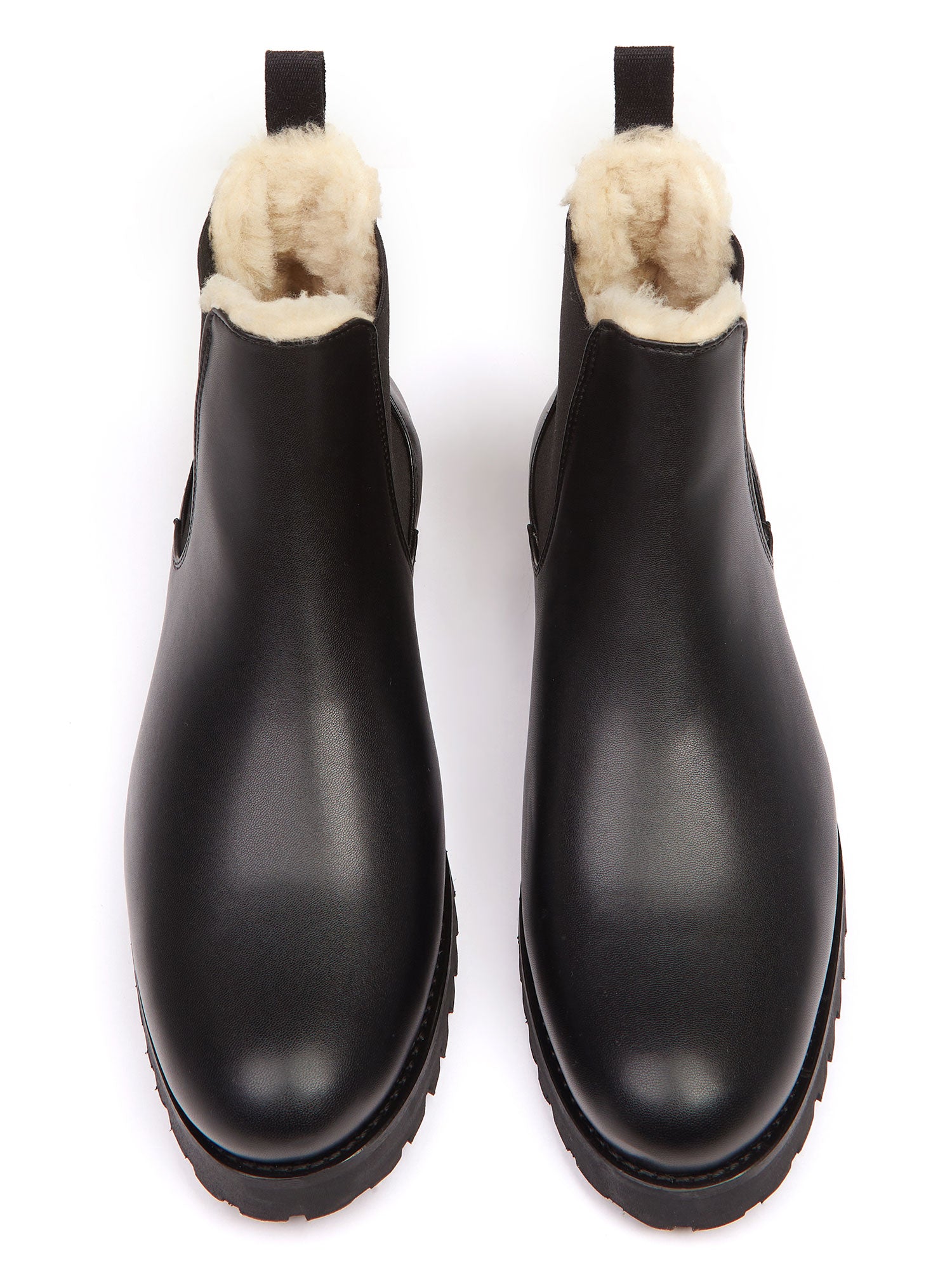 Will's Vegan Store men vegan Luxe Insulated Deep Tread Chelsea Boots Black