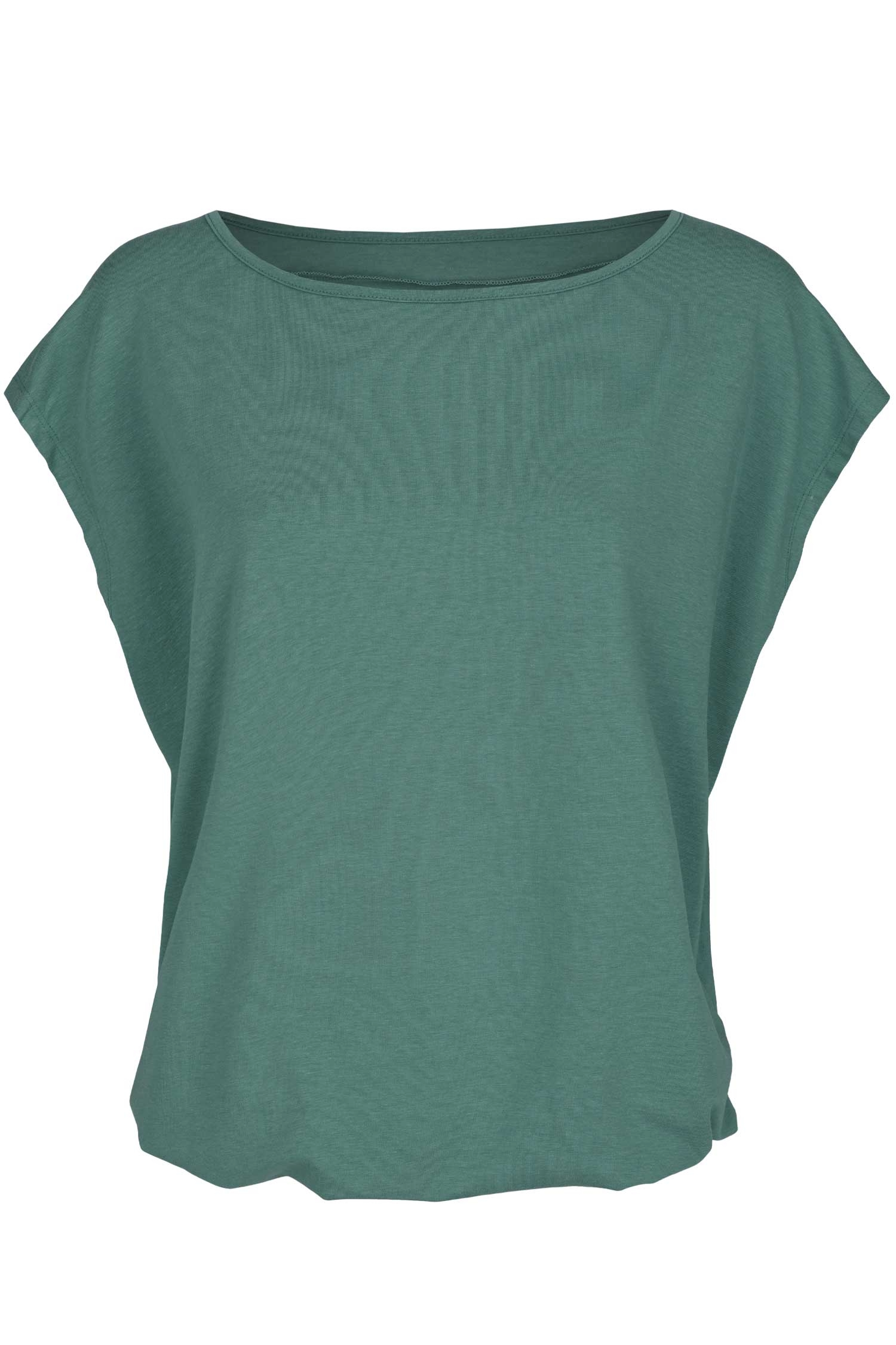 Image of nice to meet me dames vegan Relax T-Shirt Olijf