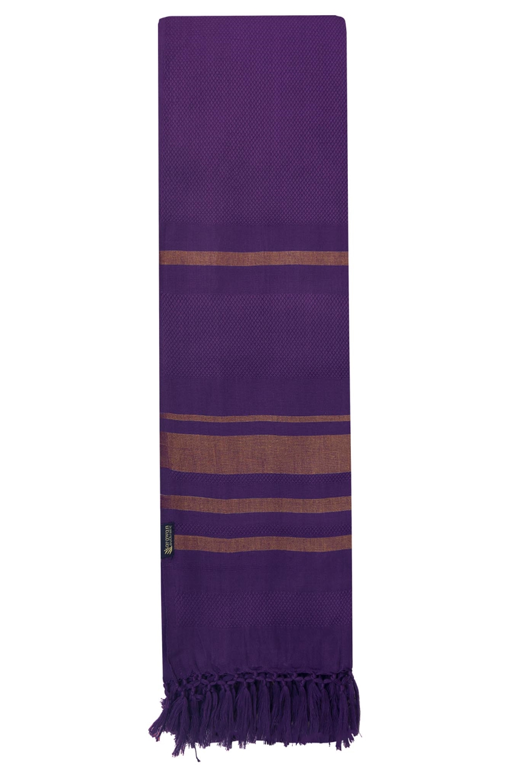 nice to meet me unisex vegan Hammam Towel Garden Violet
