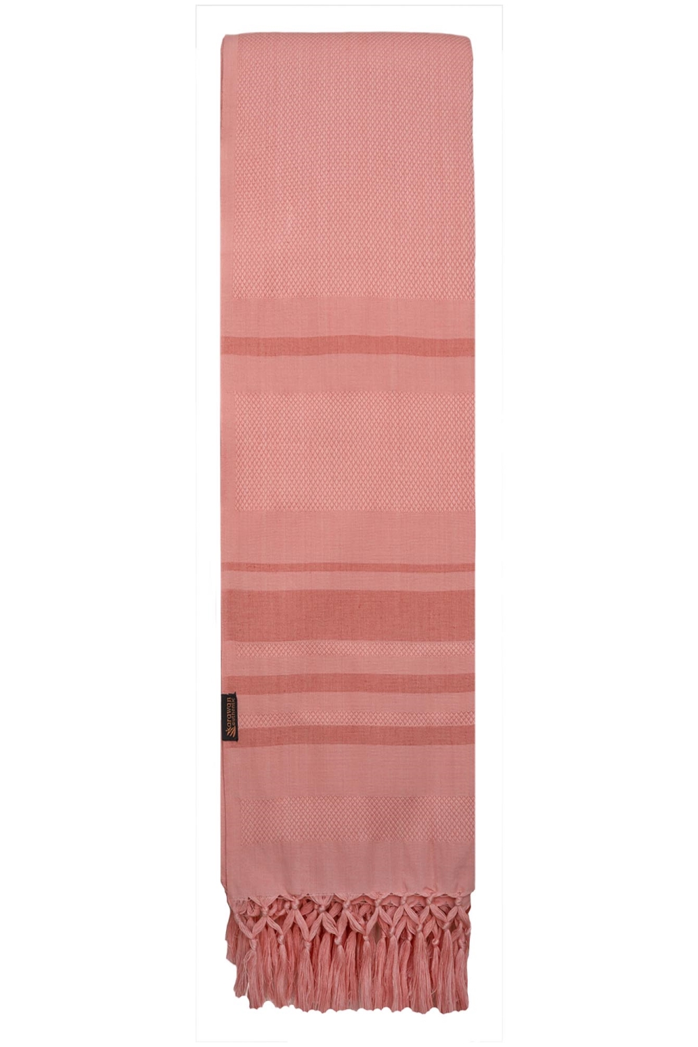 nice to meet me unisex vegan Hammam Towel Garden Coral