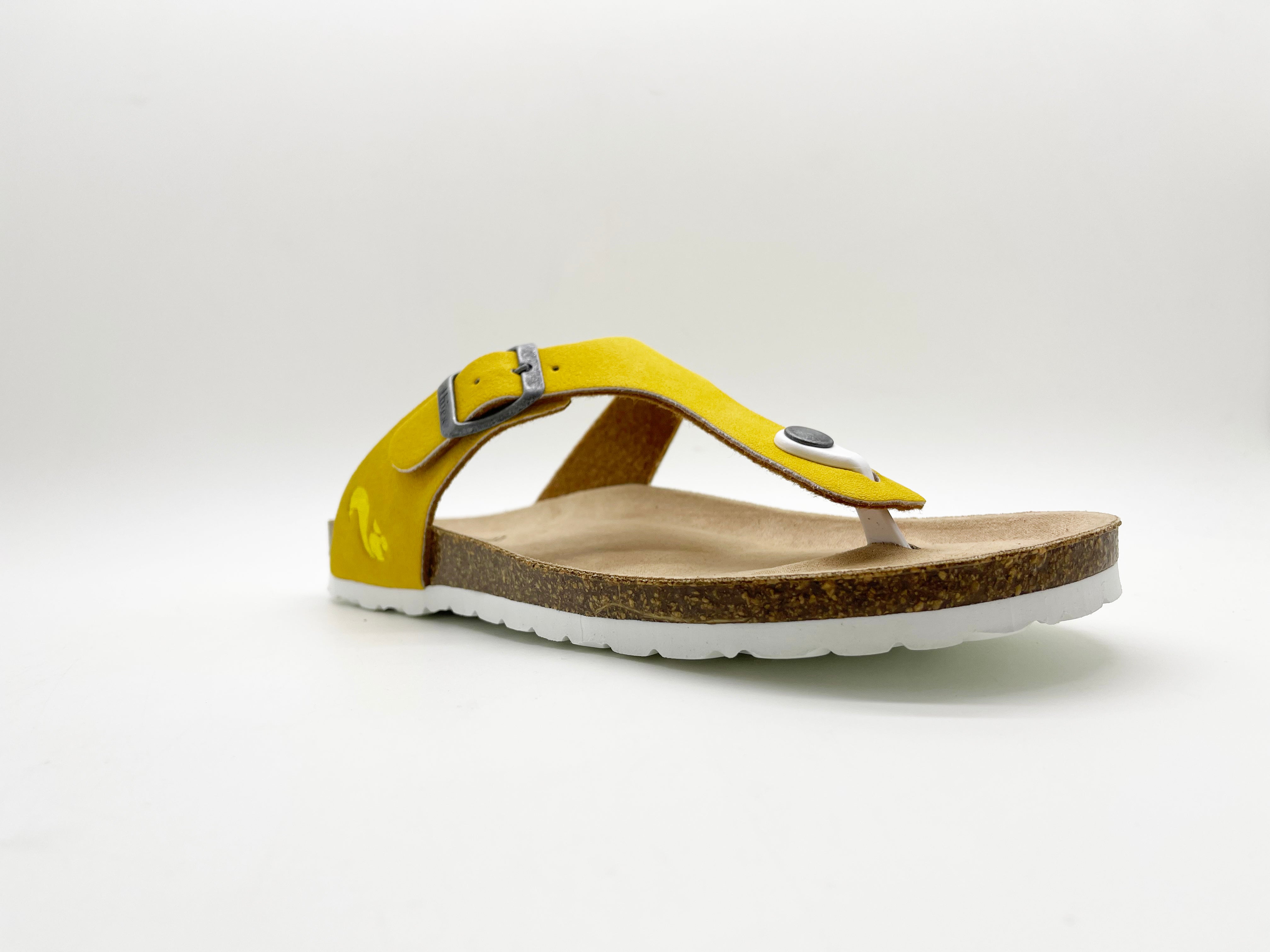 thies womens vegan Sandals Sun Yellow