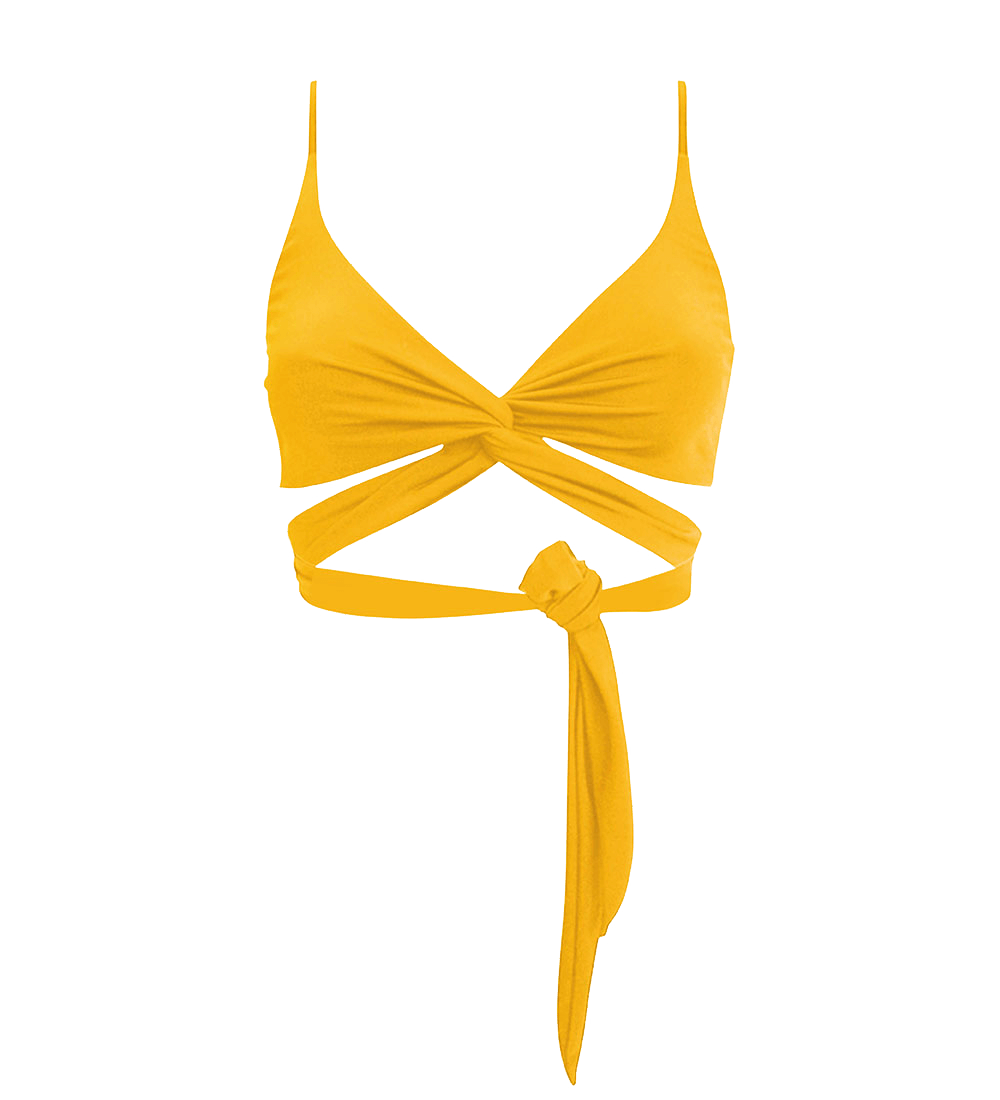 58414 - Damen vegan Lin Bikini Top Gelb