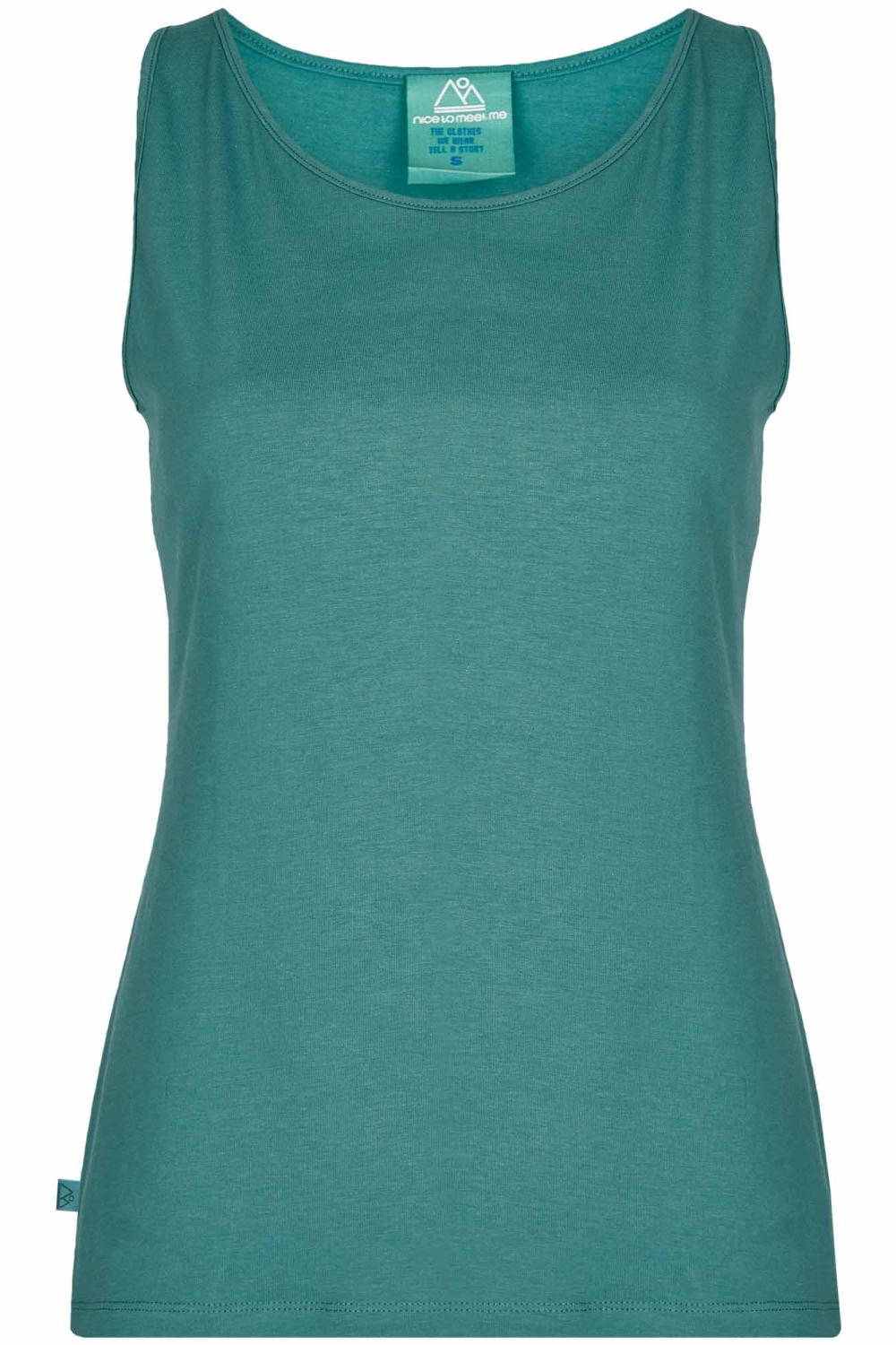 nice to meet me womens vegan Essential Top Pistachio
