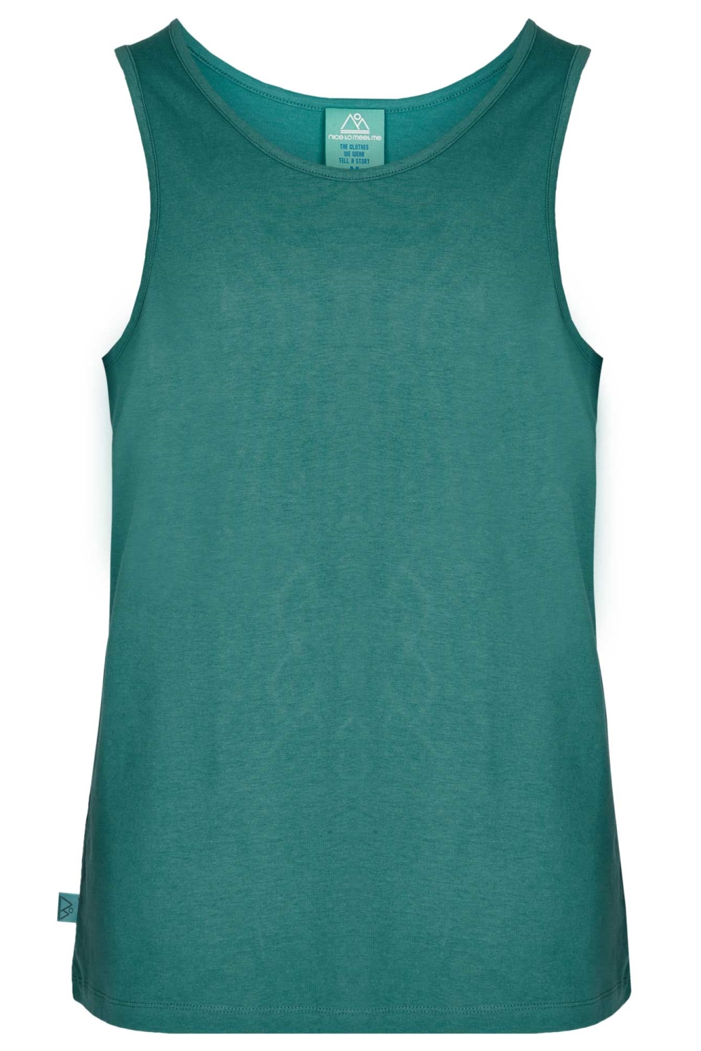 nice to meet me men vegan Active Tank Pistachio
