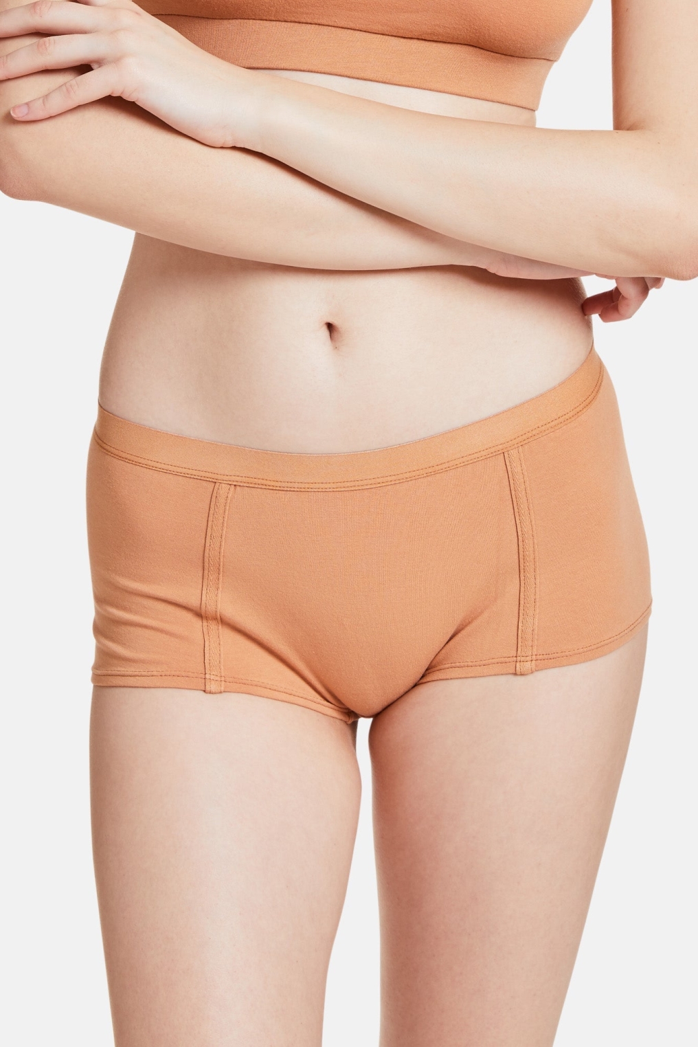 VATTER Damen vegan 3er-Pack Shorts Easy Emma Sandstorm