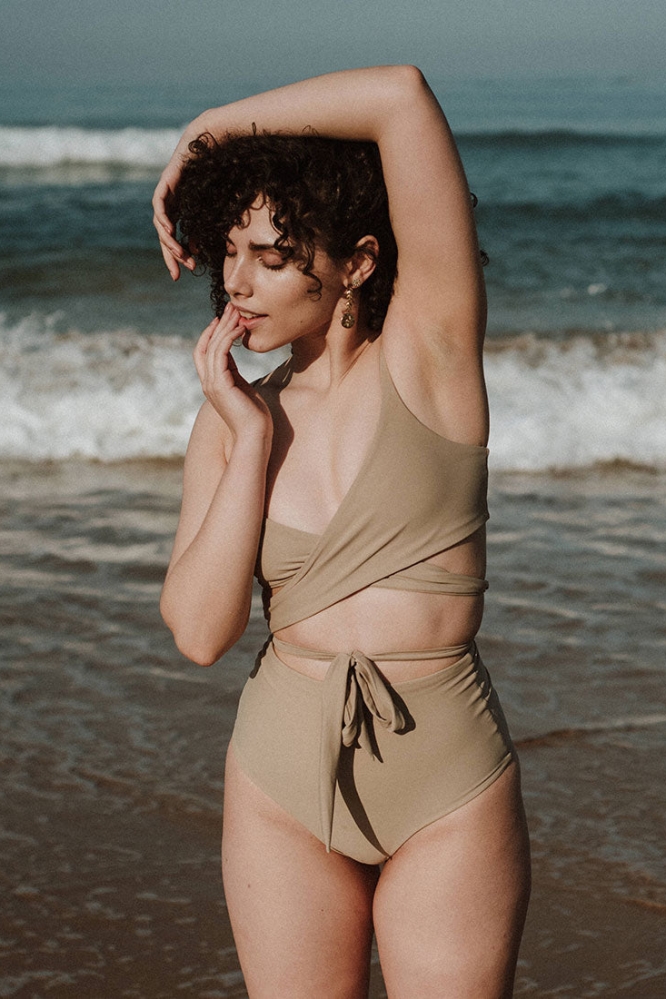 Image of Anekdot dames vegan Lin + Core High Bikiniset MozaÃ¯ek