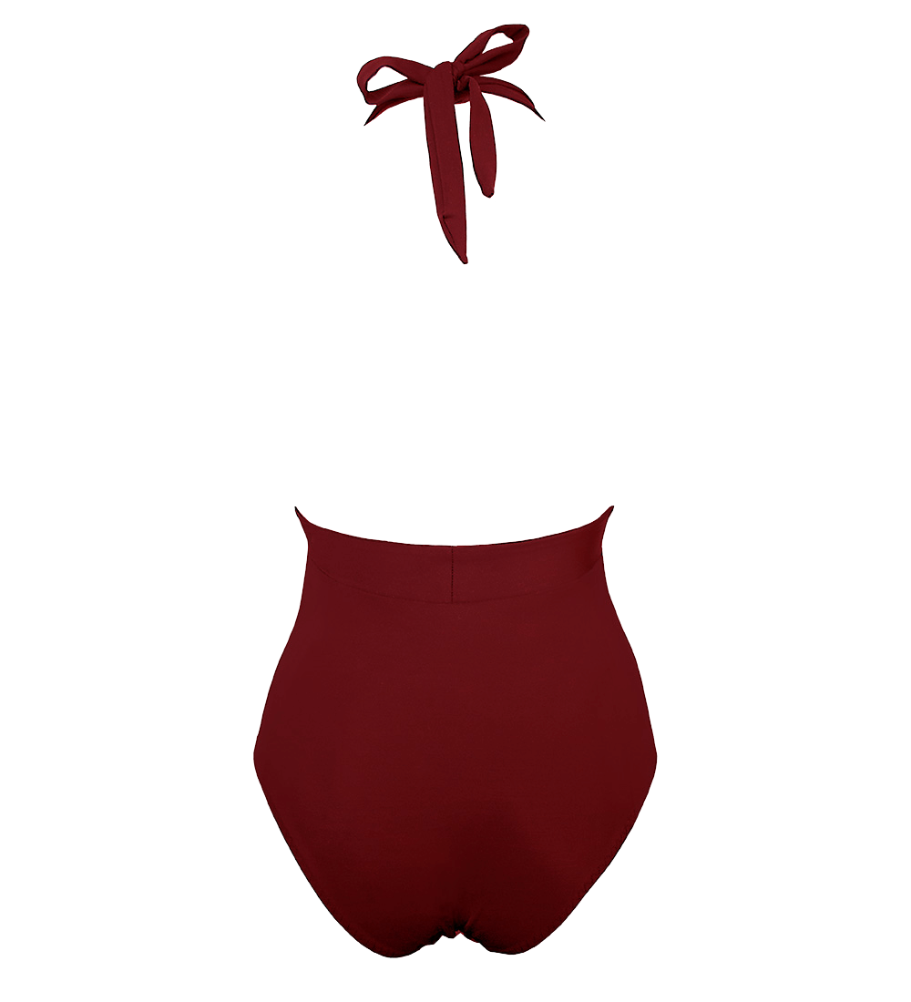 58766 - Damen vegan Lunar Badeanzug Merlot