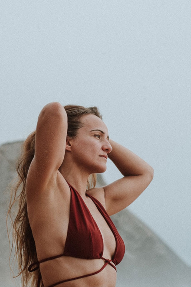 Image of Anekdot dames vegan Versatile Bikinitop Merlot