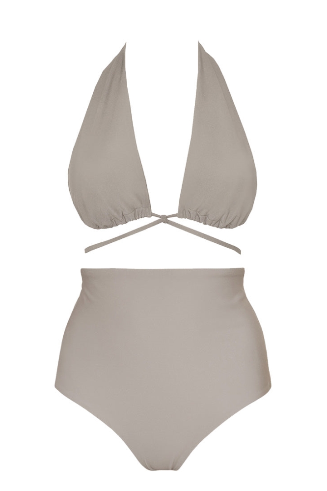 Image of Anekdot dames vegan Versatile + Core High Bikini Set Mosaic Beige
