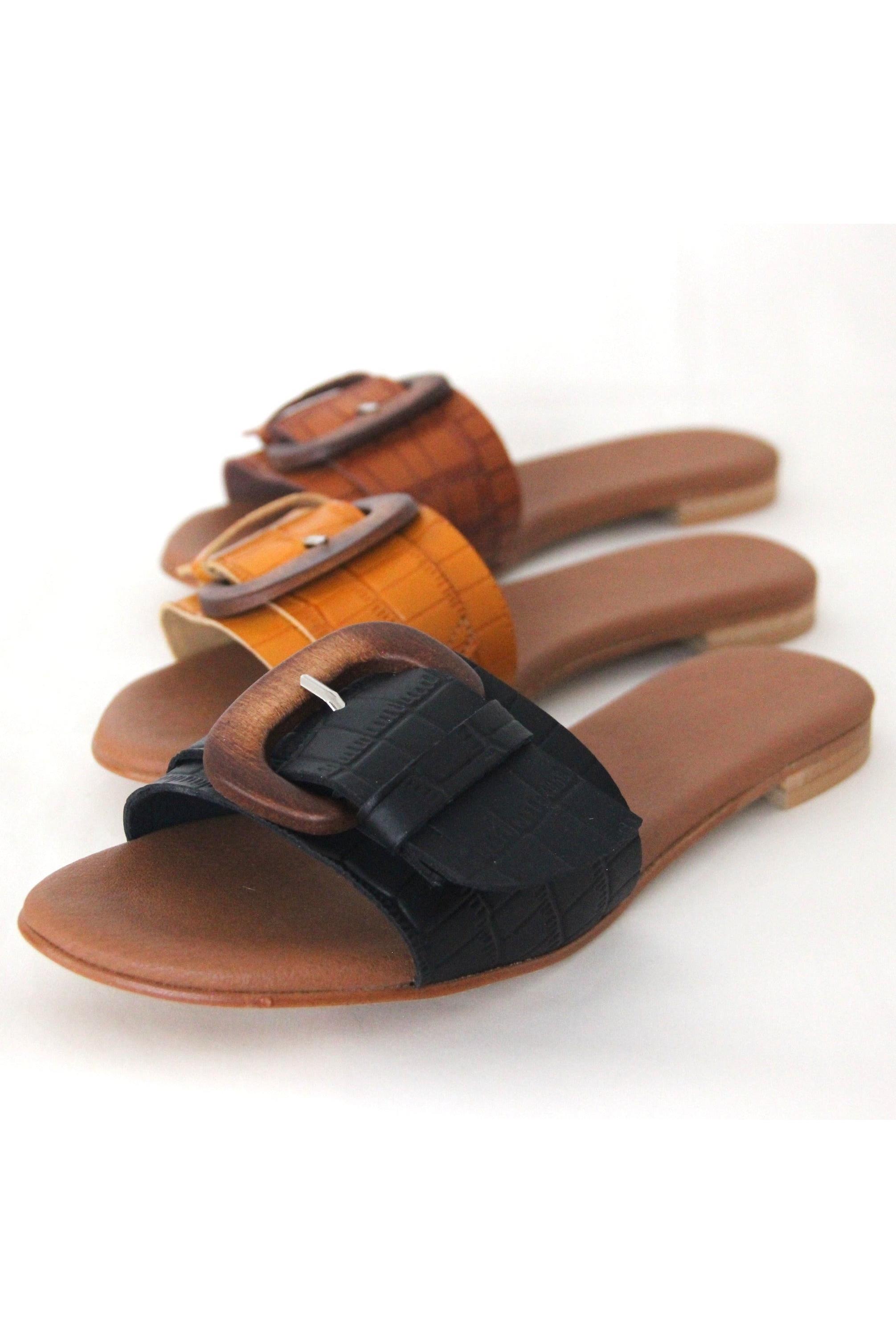 Sharon Woods Damen vegan Flip-Flops Flo Schwarz