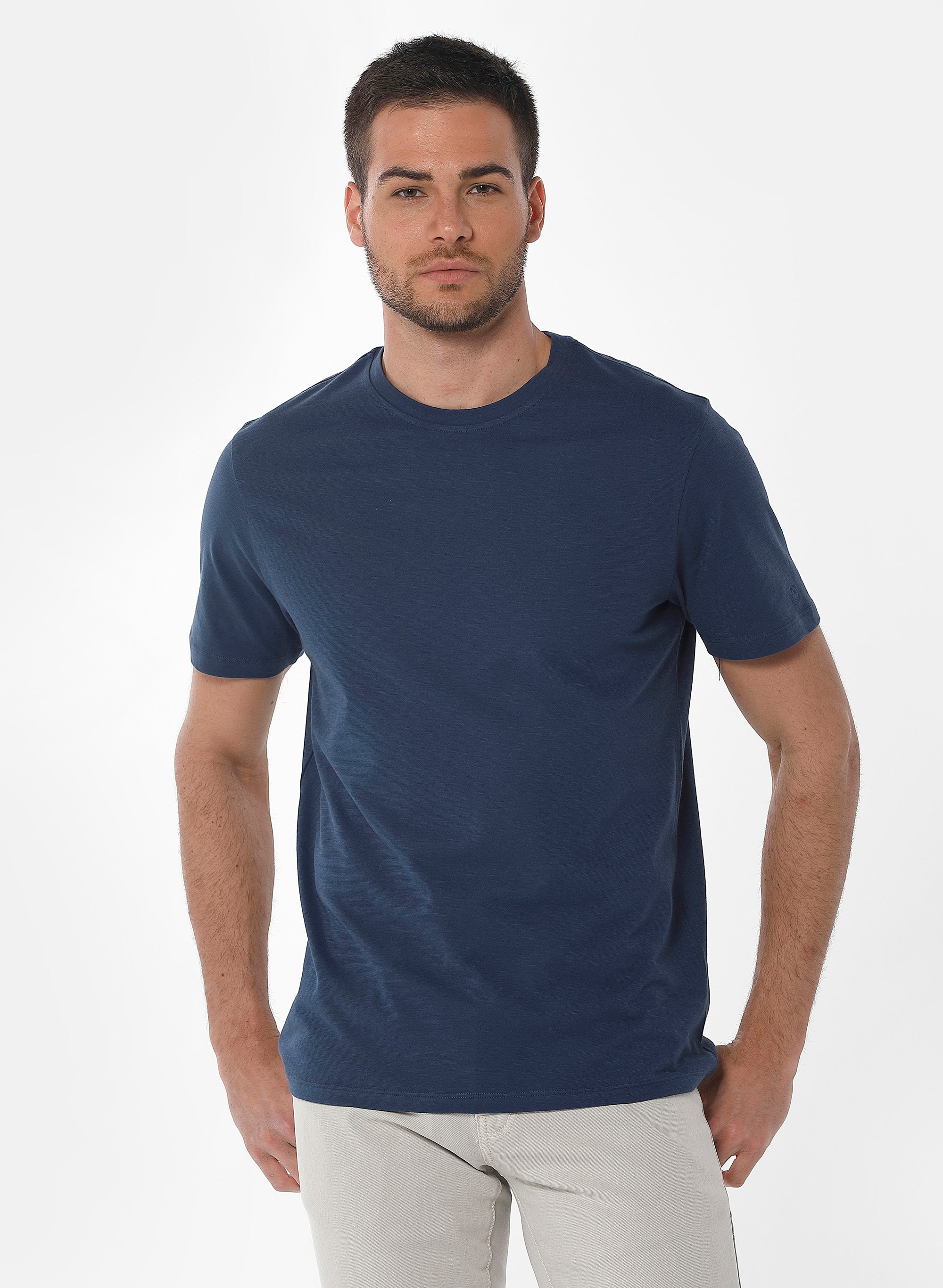 ORGANICATION Basic T-Shirt Navy
