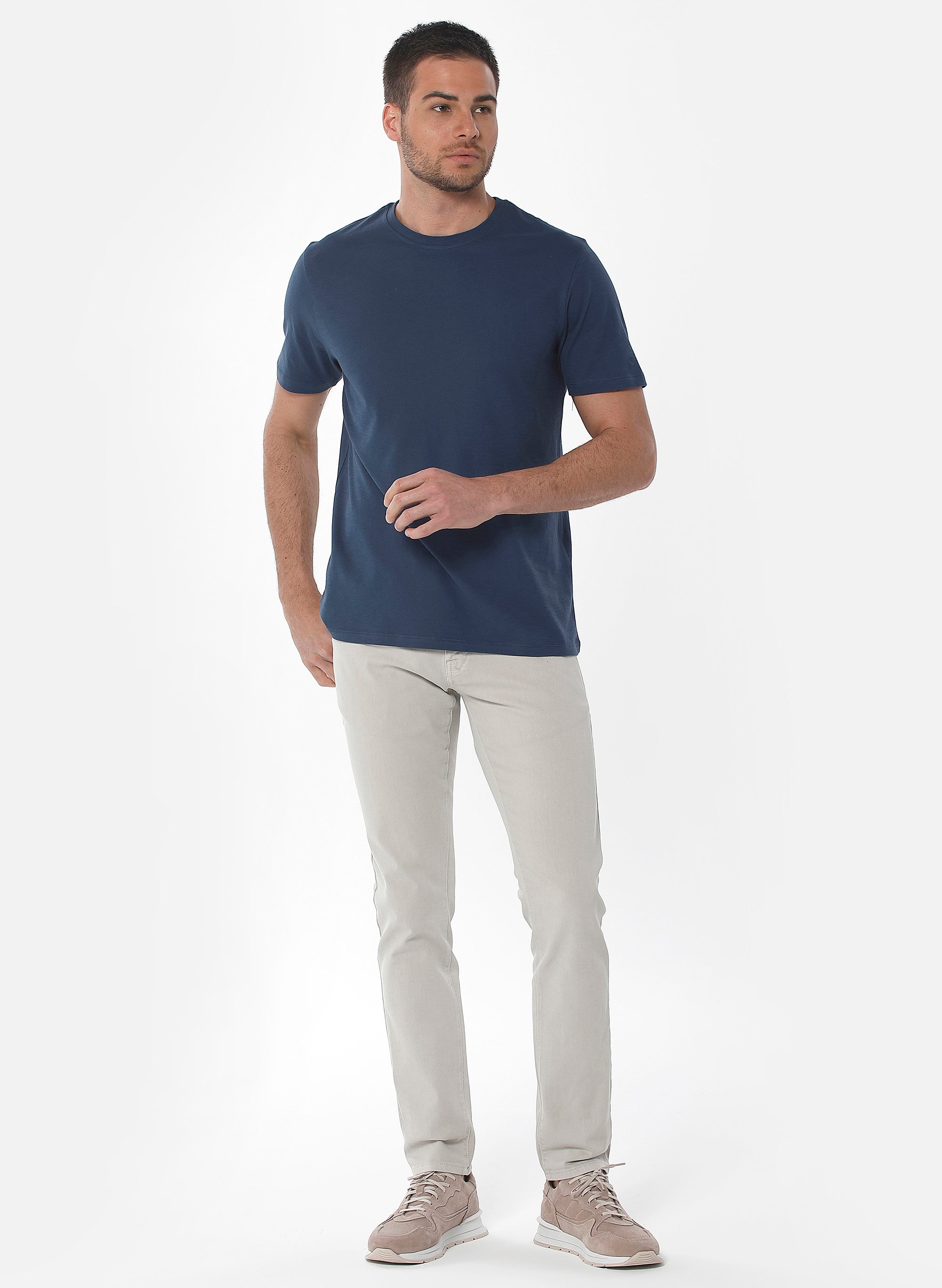 ORGANICATION Basic T-Shirt Navy