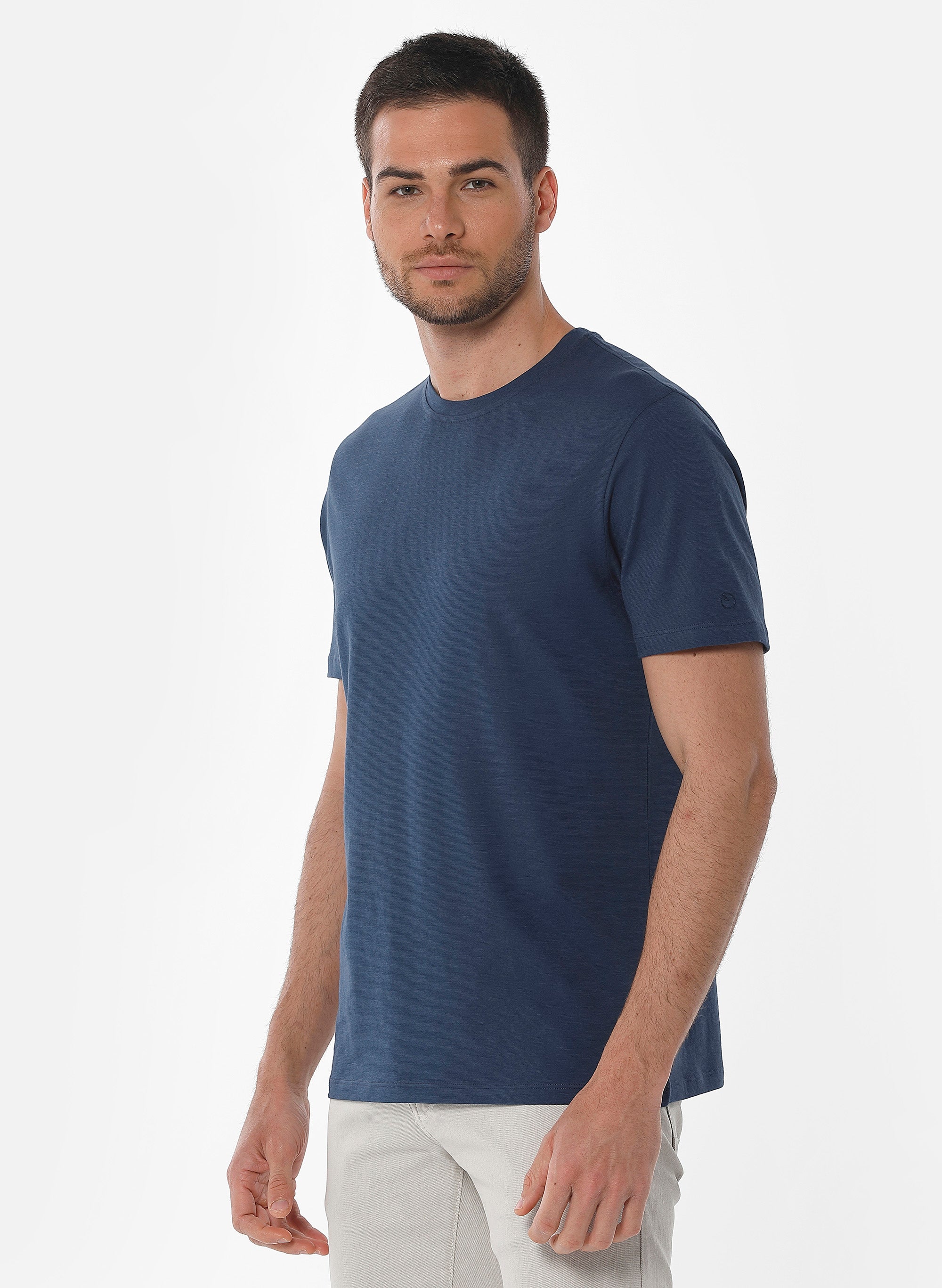 ORGANICATION Basic T-Shirt Navy