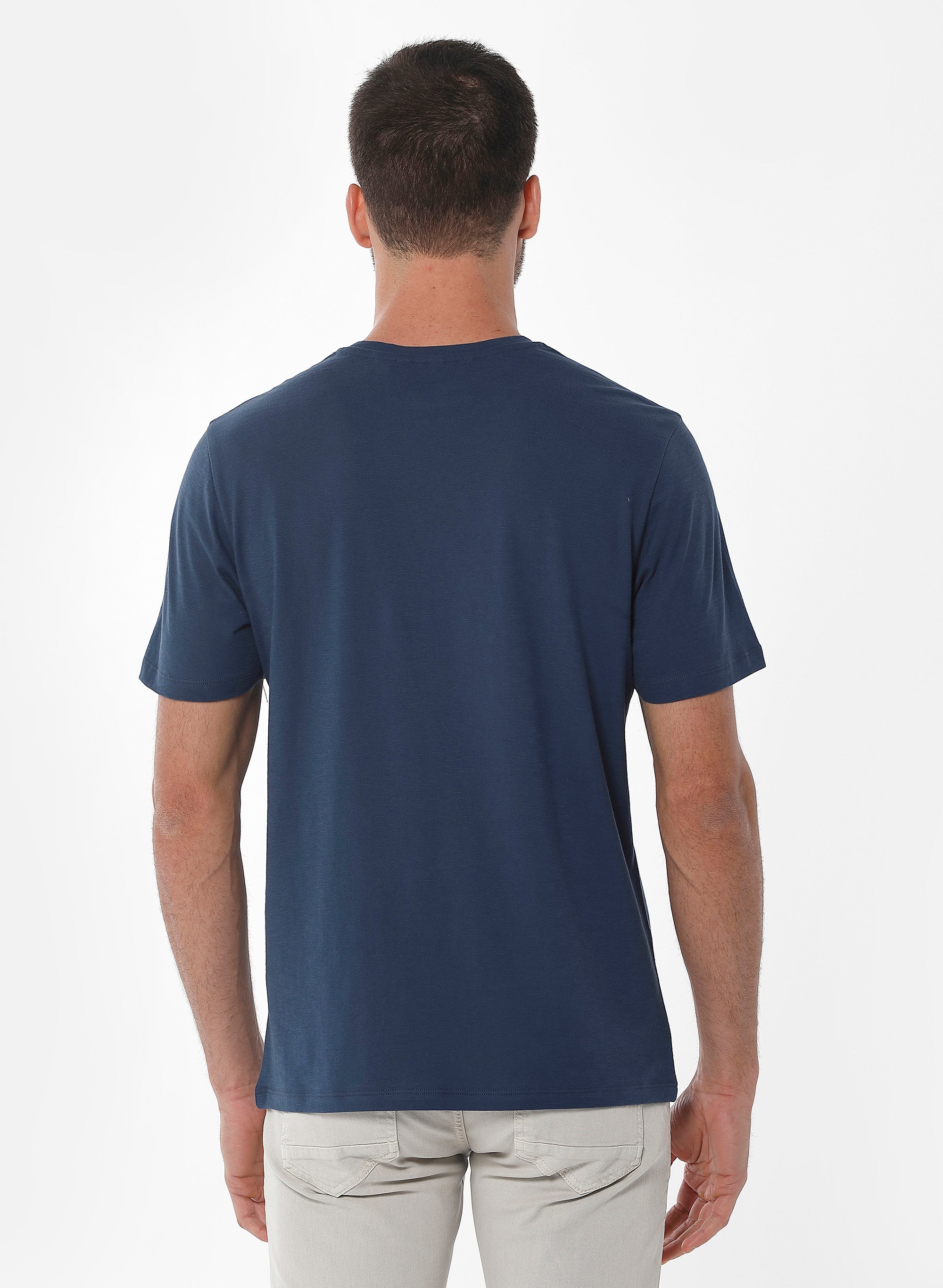 ORGANICATION Basic T-Shirt Navy