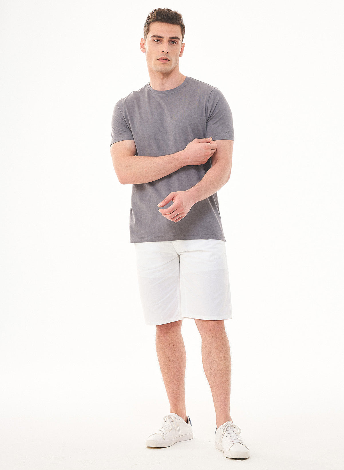 ORGANICATION Basic T-Shirt Shadow