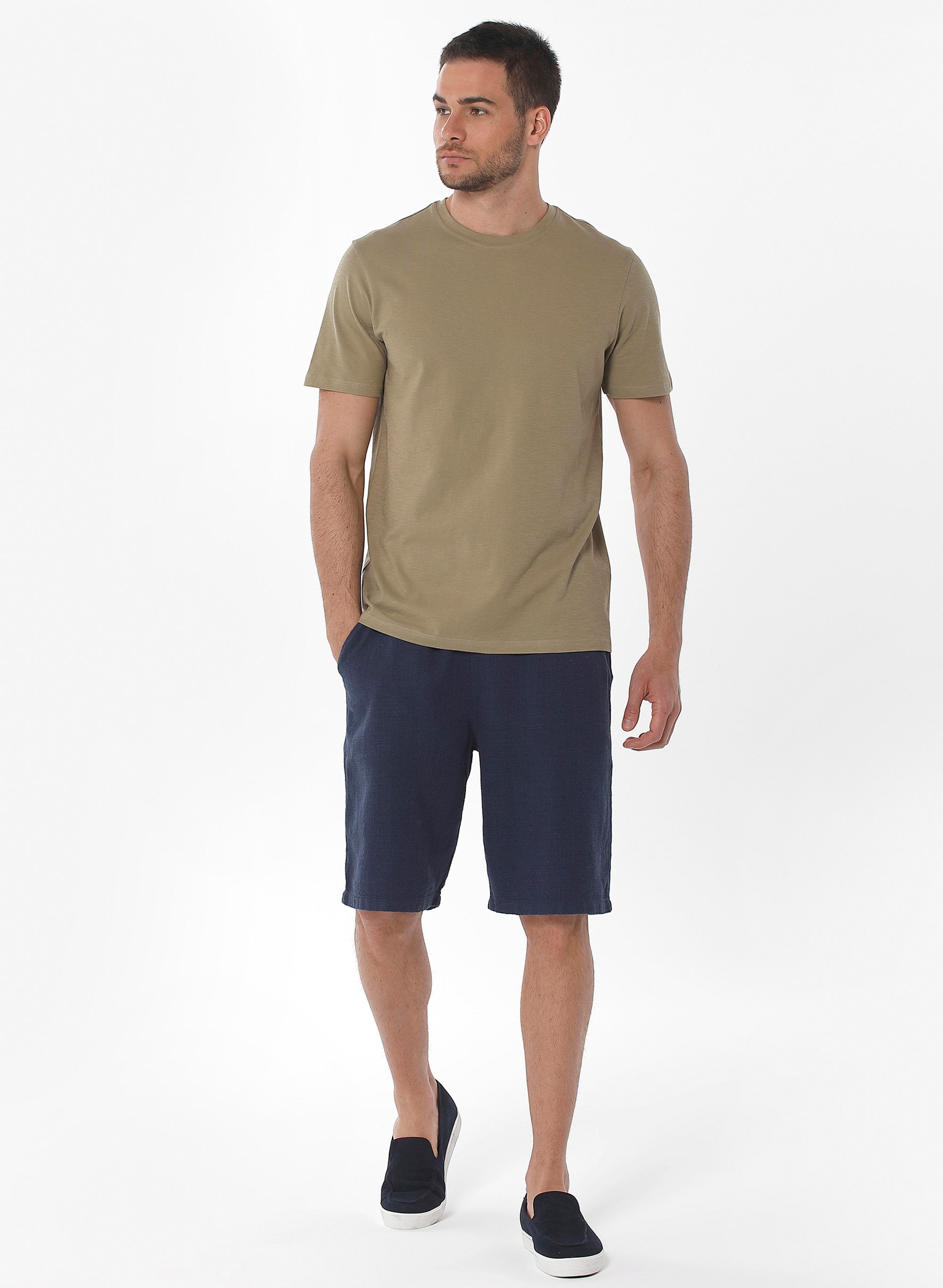 ORGANICATION men vegan Shorts Navy