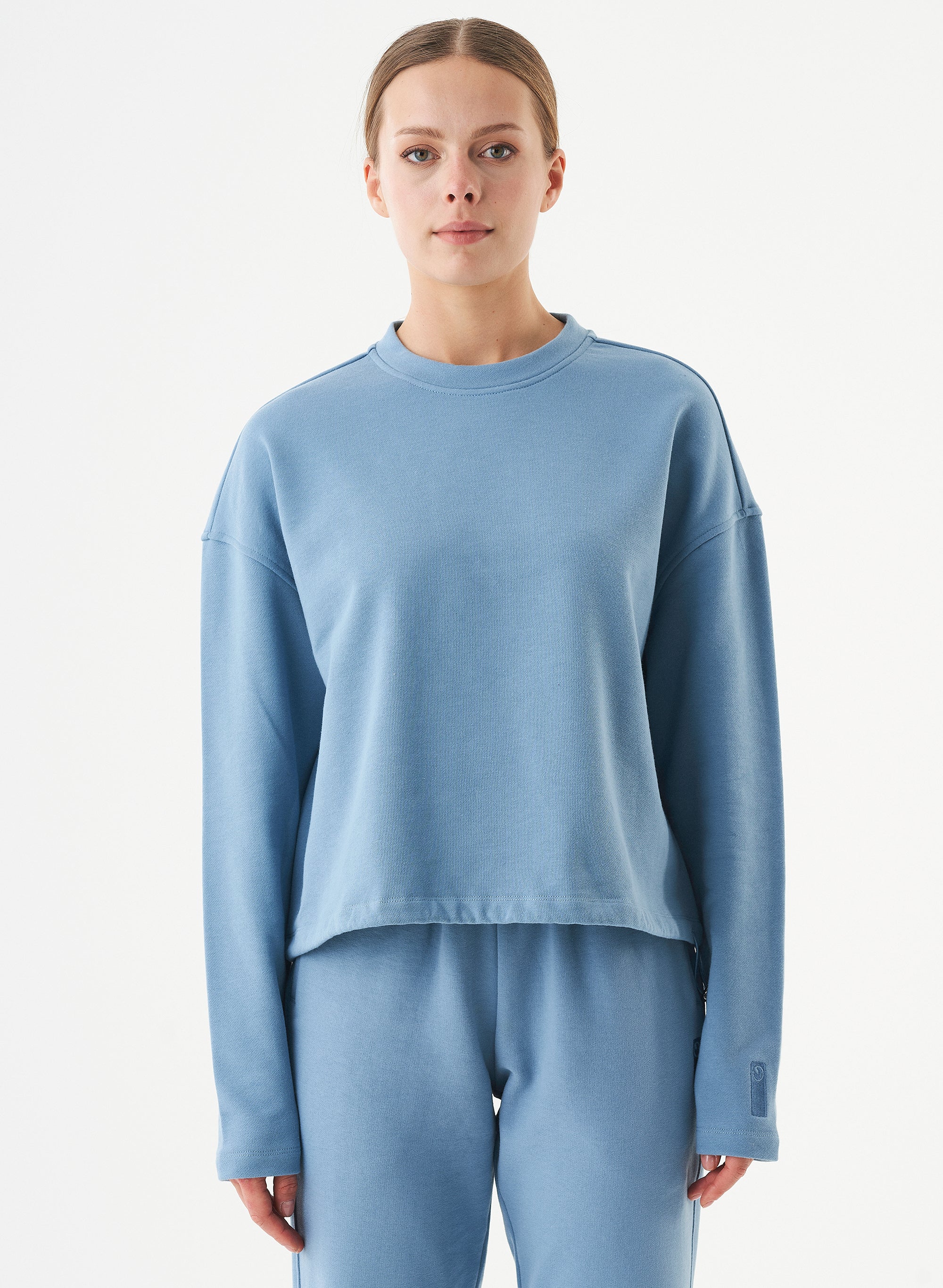 ORGANICATION Sweatshirt Seda Steel Blue