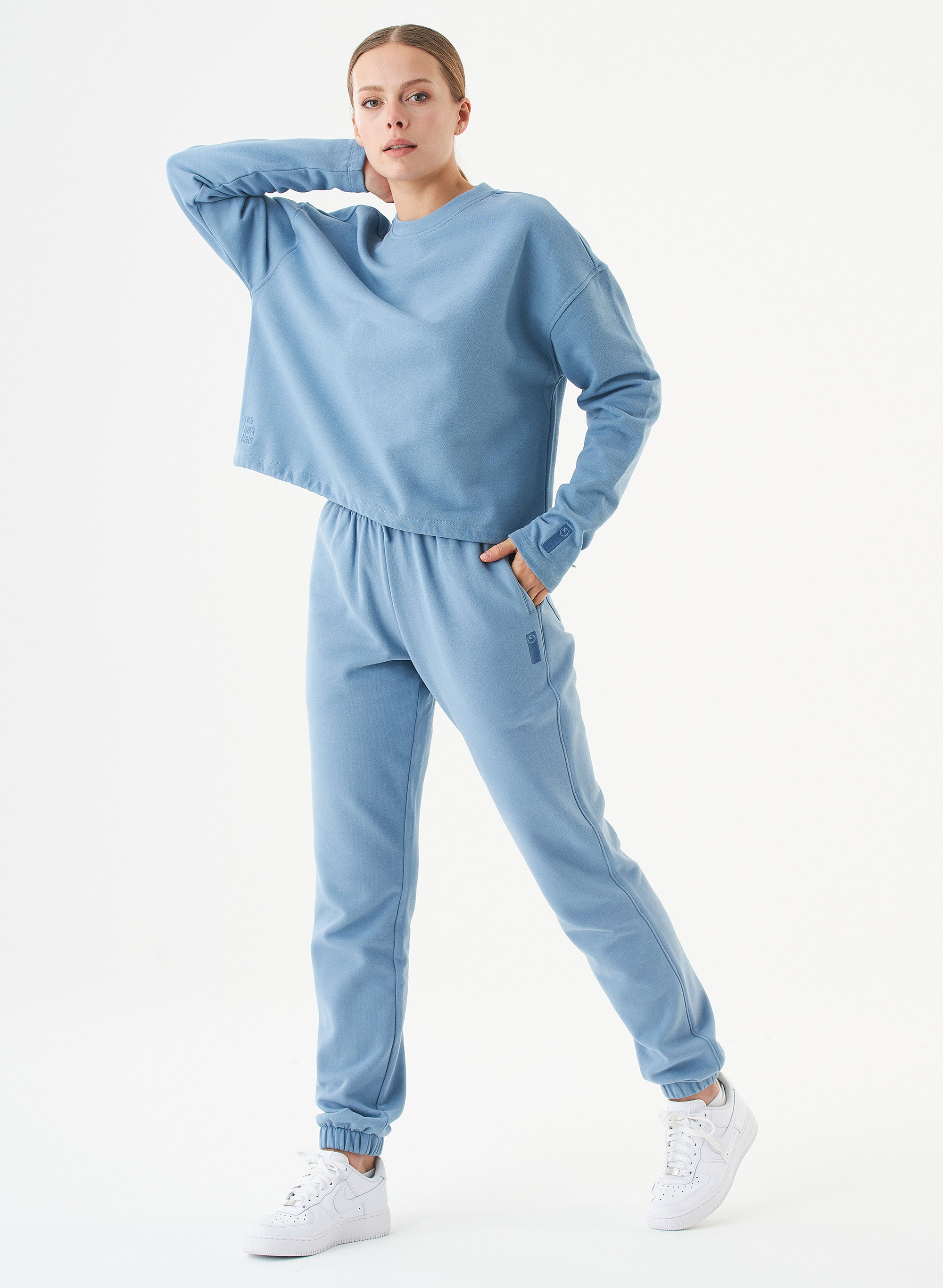 ORGANICATION Sweatshirt Seda Steel Blue