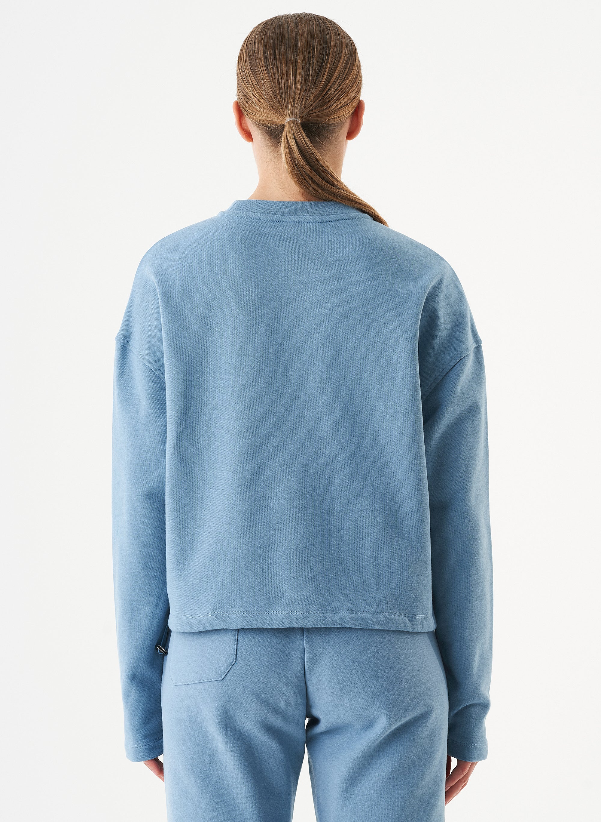 ORGANICATION Sweatshirt Seda Steel Blue