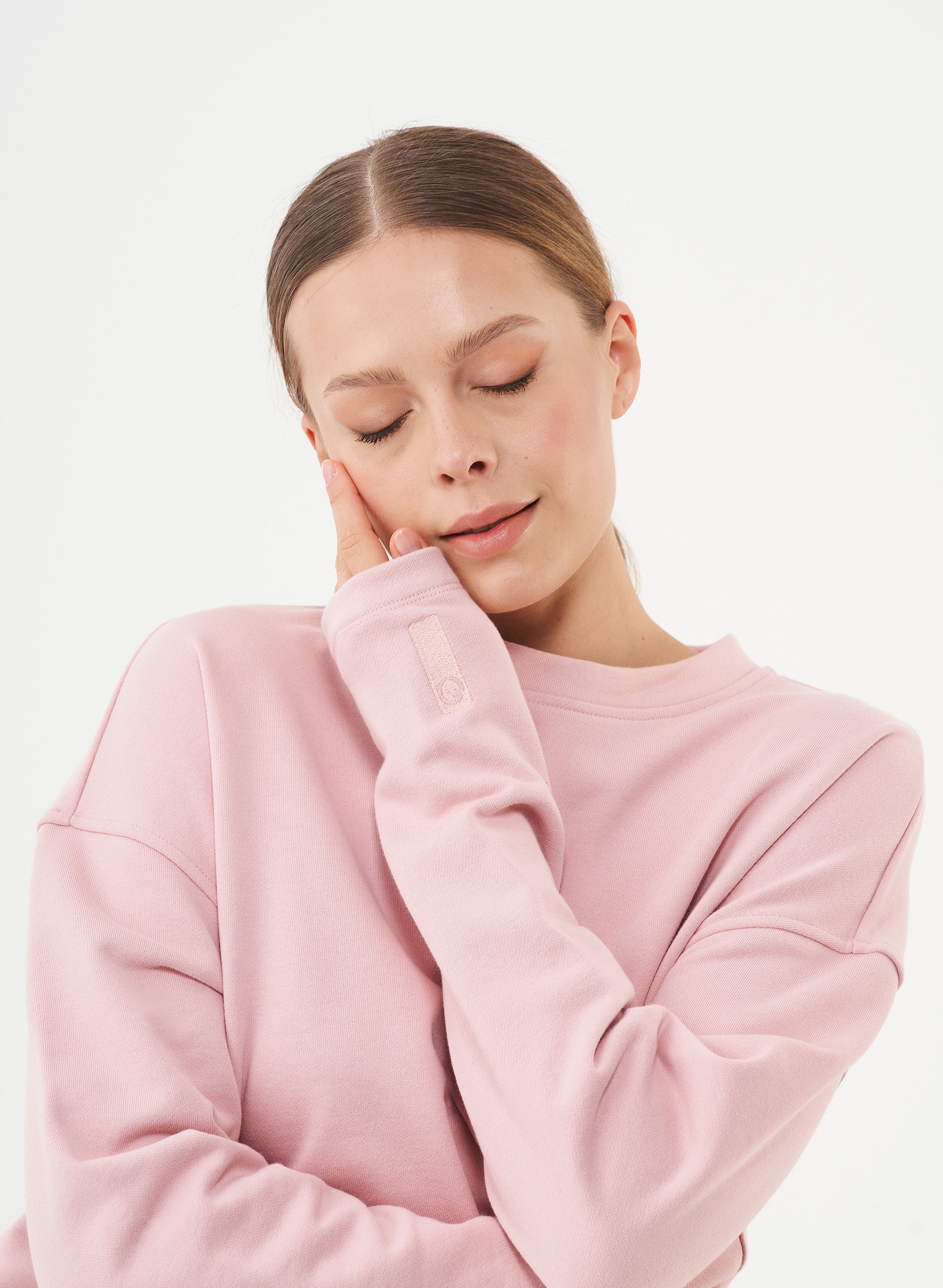 ORGANICATION Sweatshirt Seda Dusty Pink