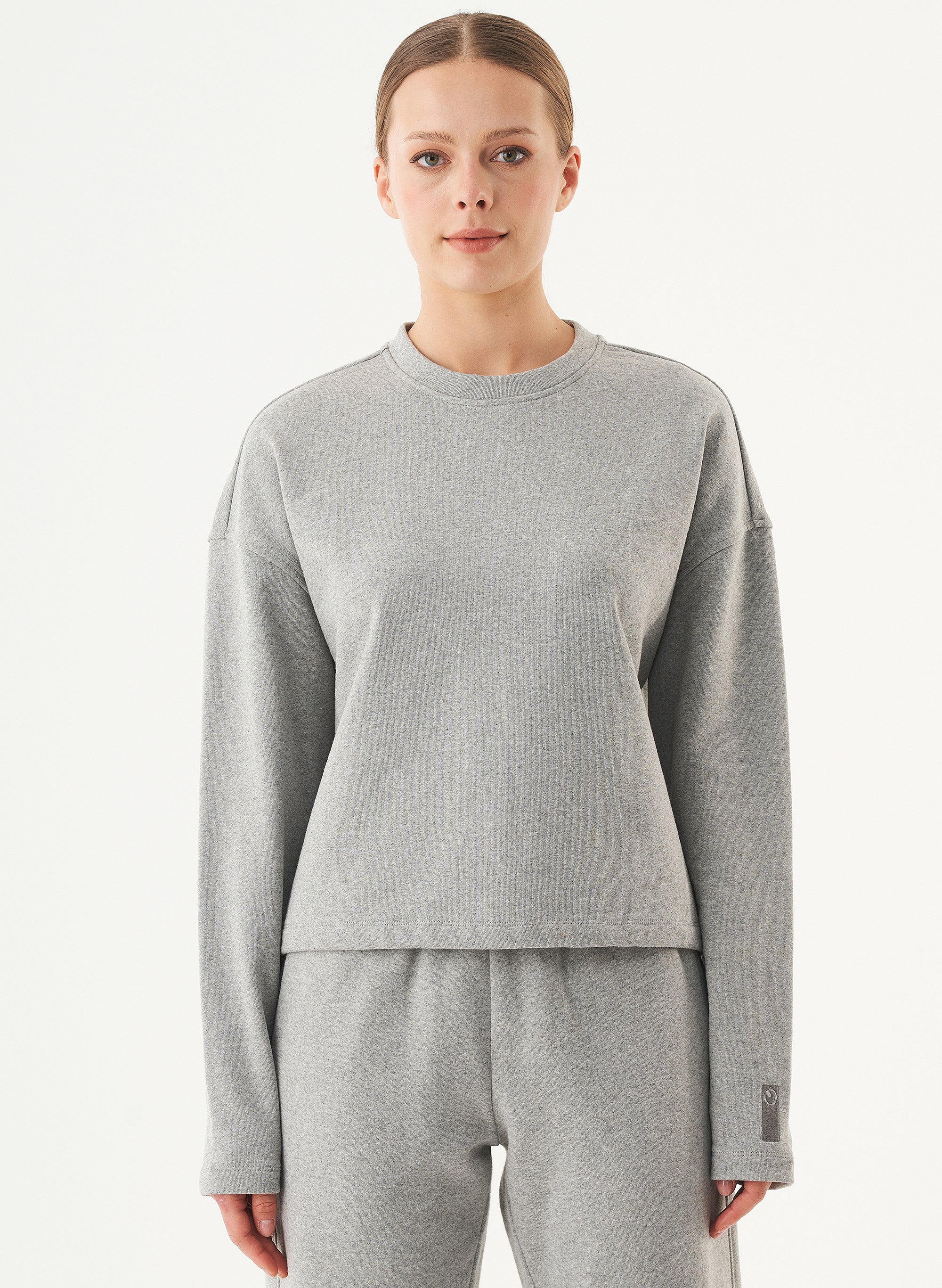 ORGANICATION Sweatshirt Seda Grey Melange