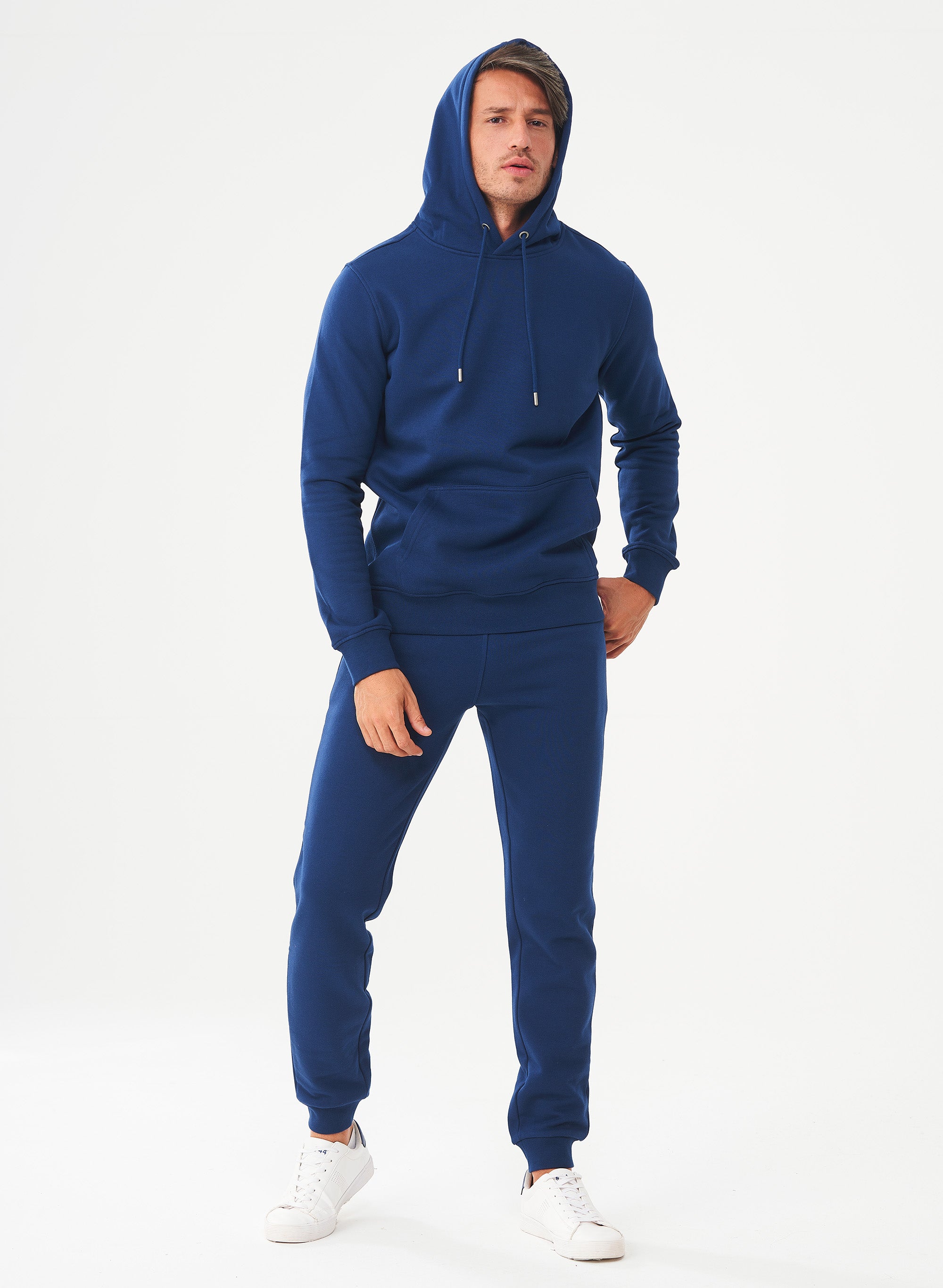 59640 - Herren vegan Hoodie Aus Bio-Baumwolle Marineblau