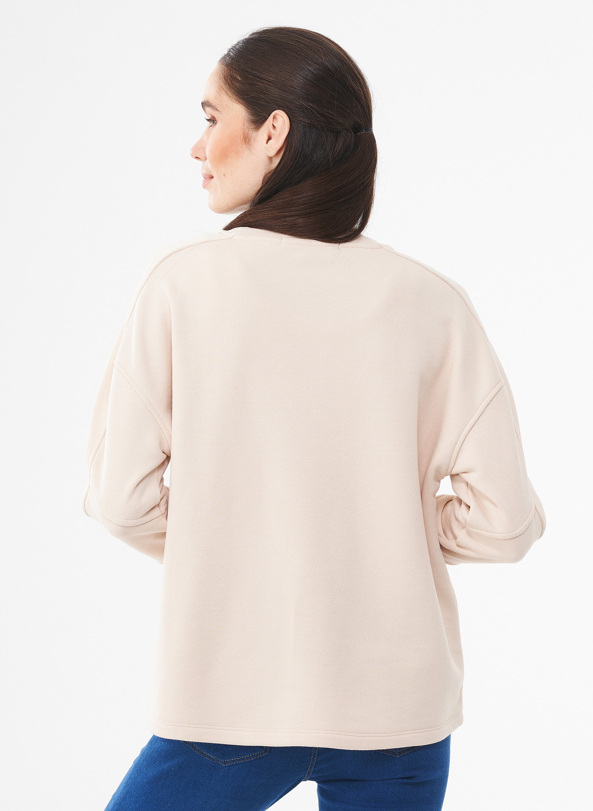 ORGANICATION Sweatshirt Cream