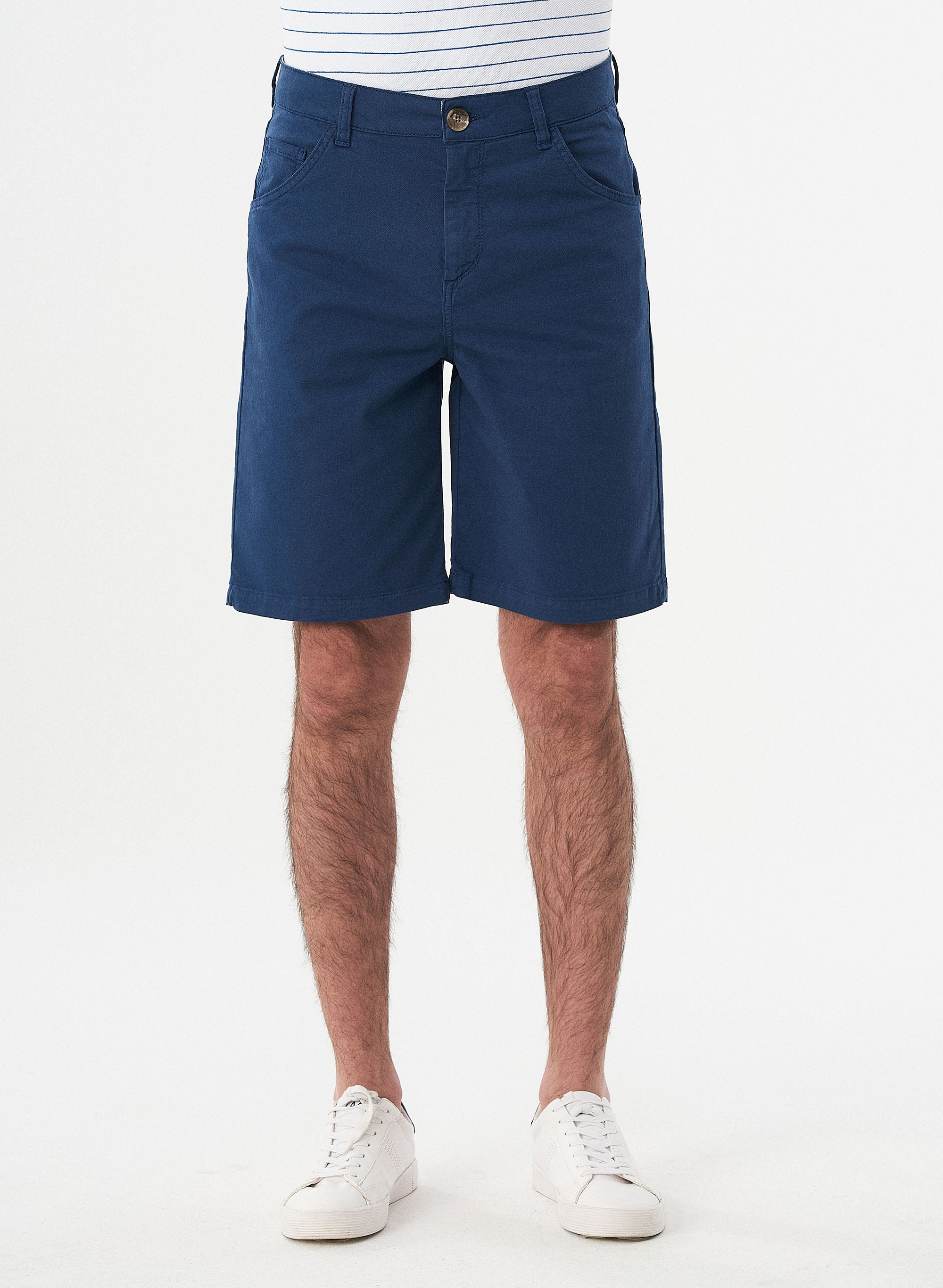 ORGANICATION Five-Pocket Shorts Navy