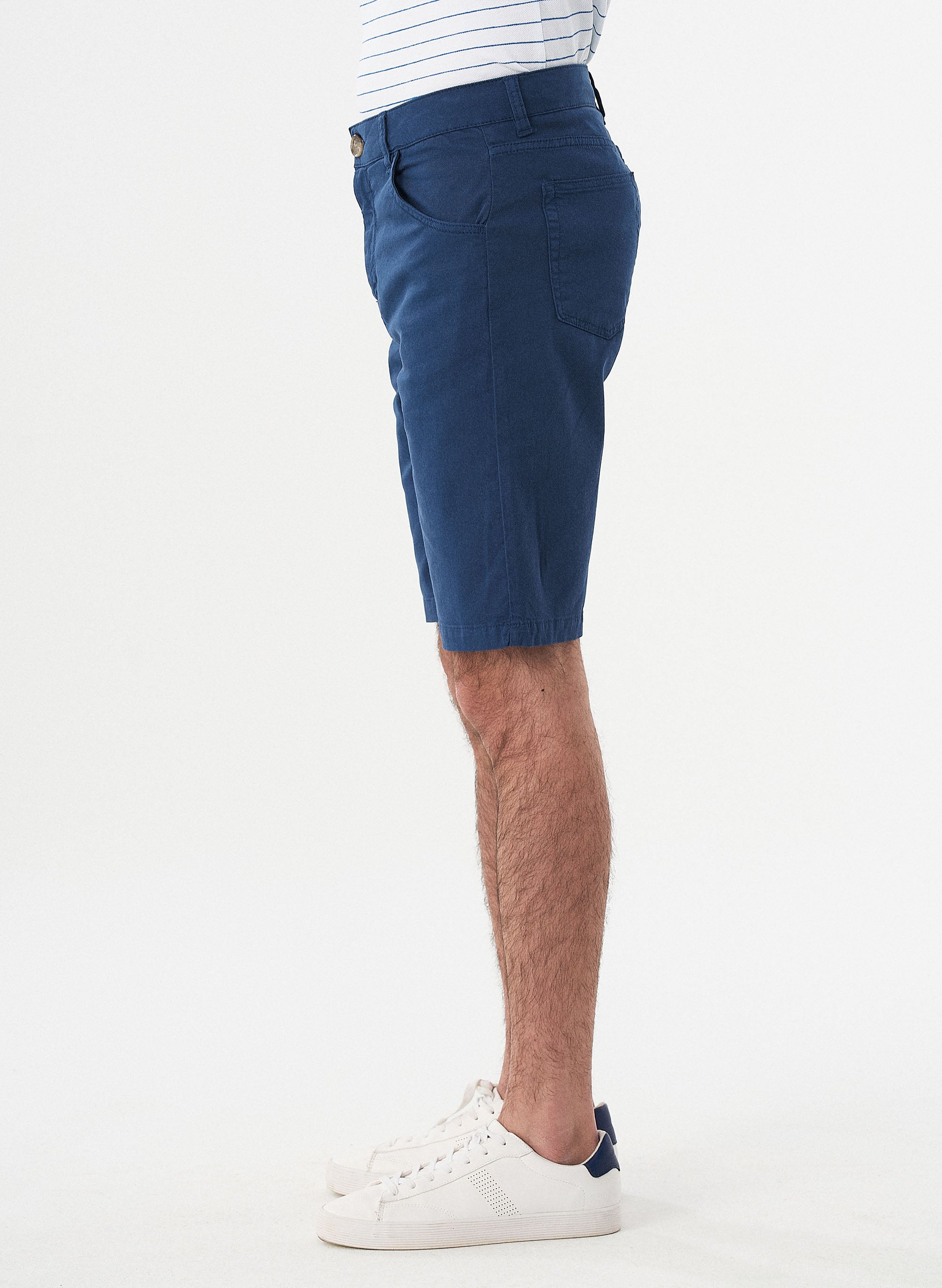 ORGANICATION Five-Pocket Shorts Navy