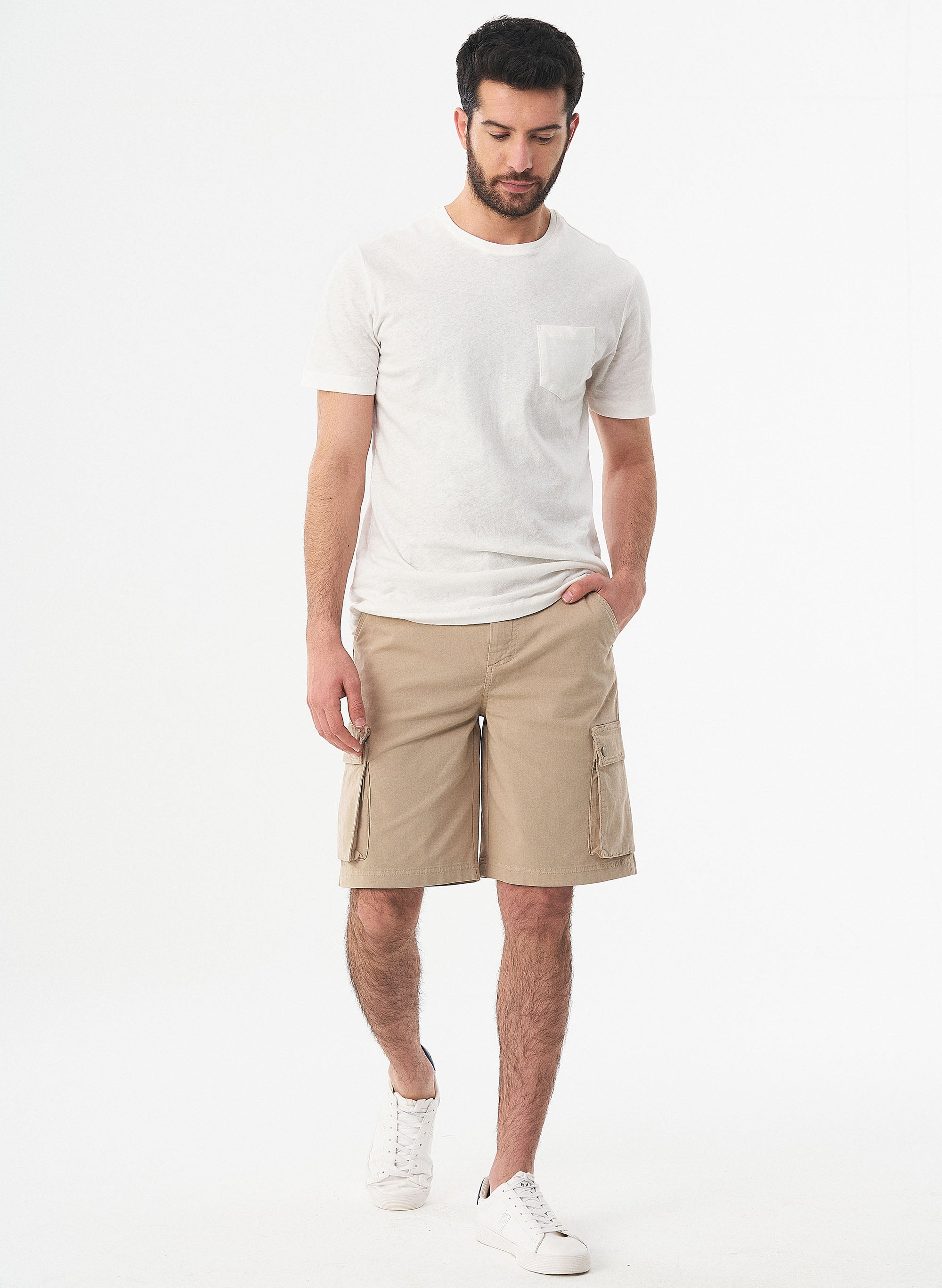 ORGANICATION Cargo Shorts Beige