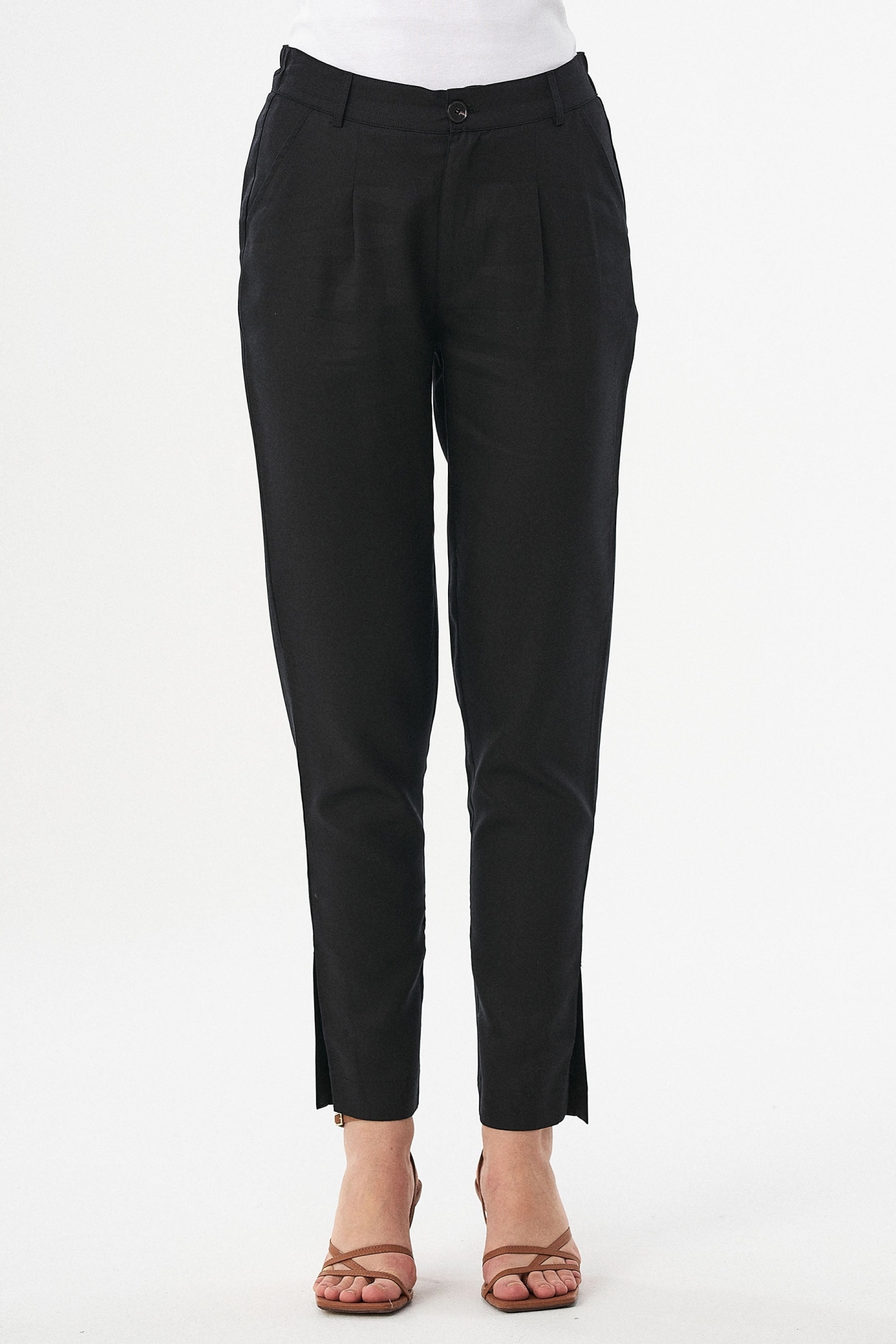 ORGANICATION Damen vegan Hose Schwarz