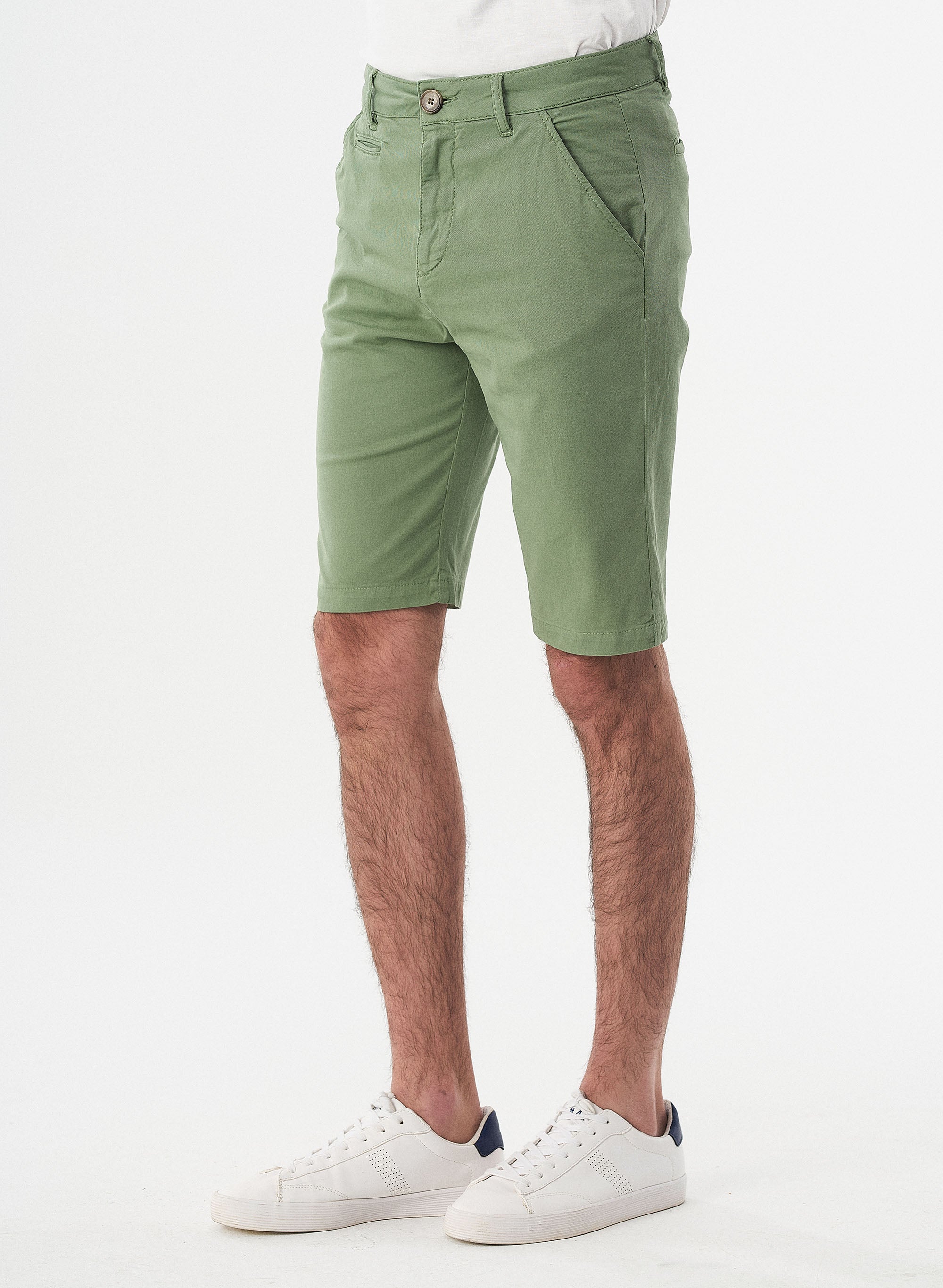 ORGANICATION Chino Shorts Organic Cotton Green