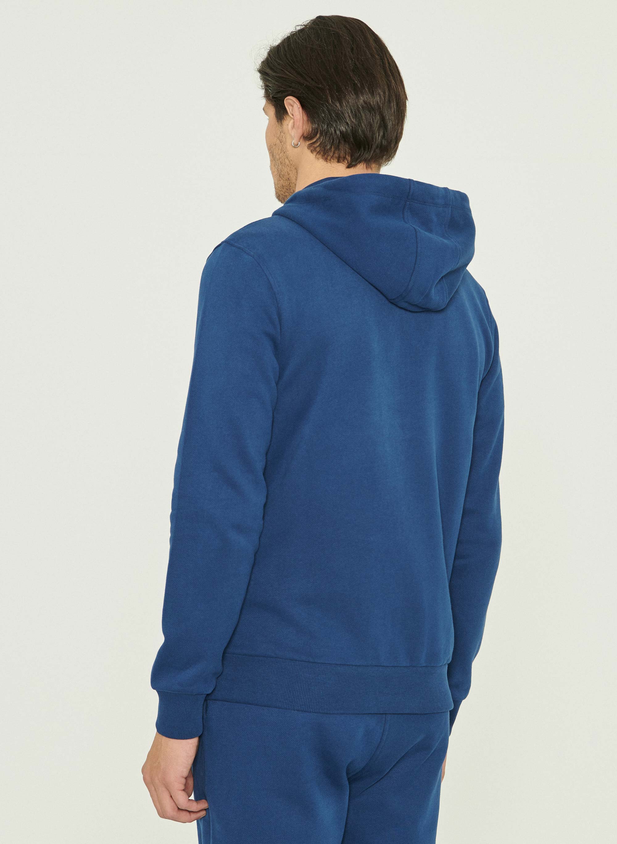 ORGANICATION Hooded Sweat Jacket Organic Cotton Navy