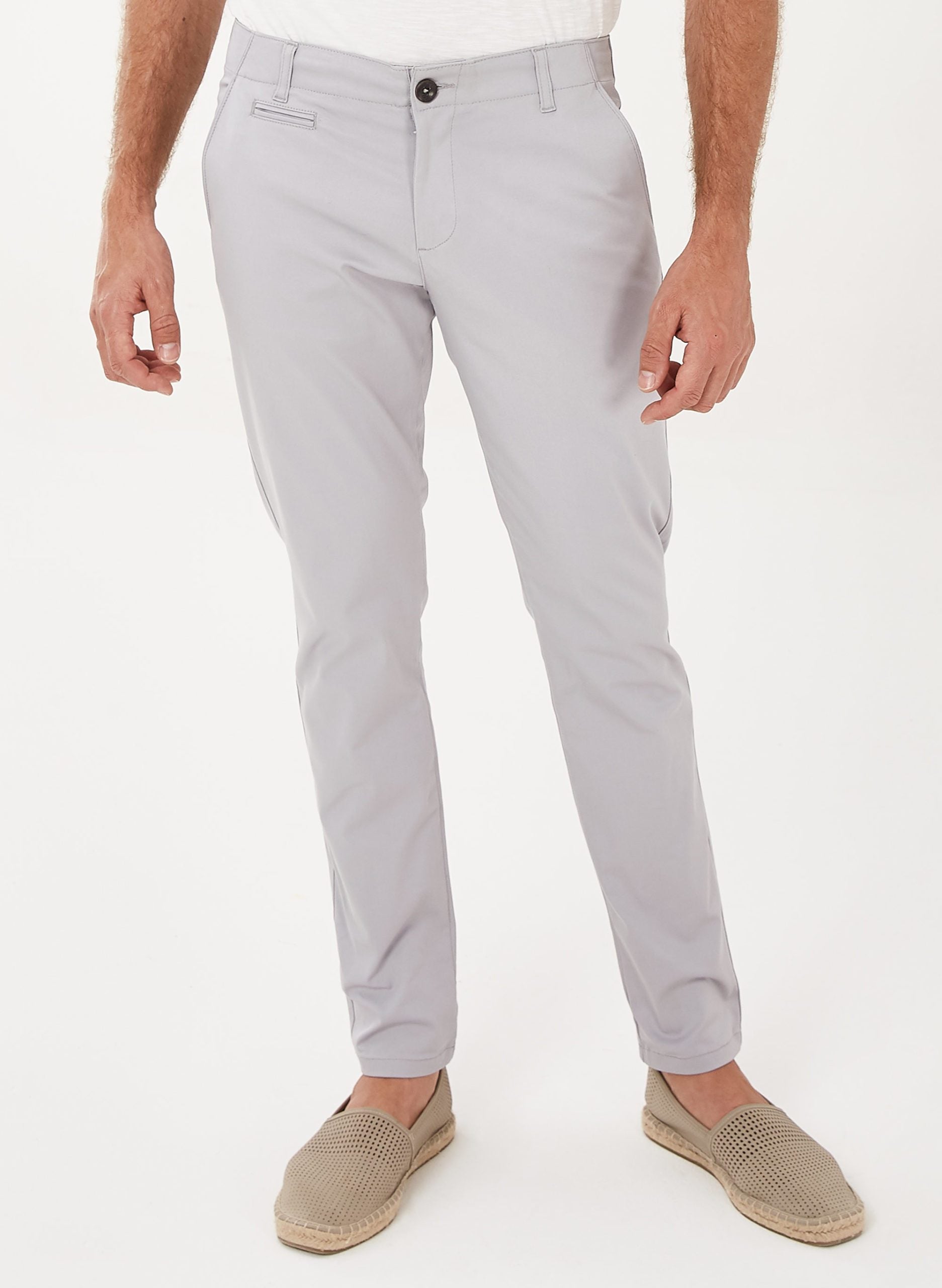 ORGANICATION Chino Pants Lichtgrijs